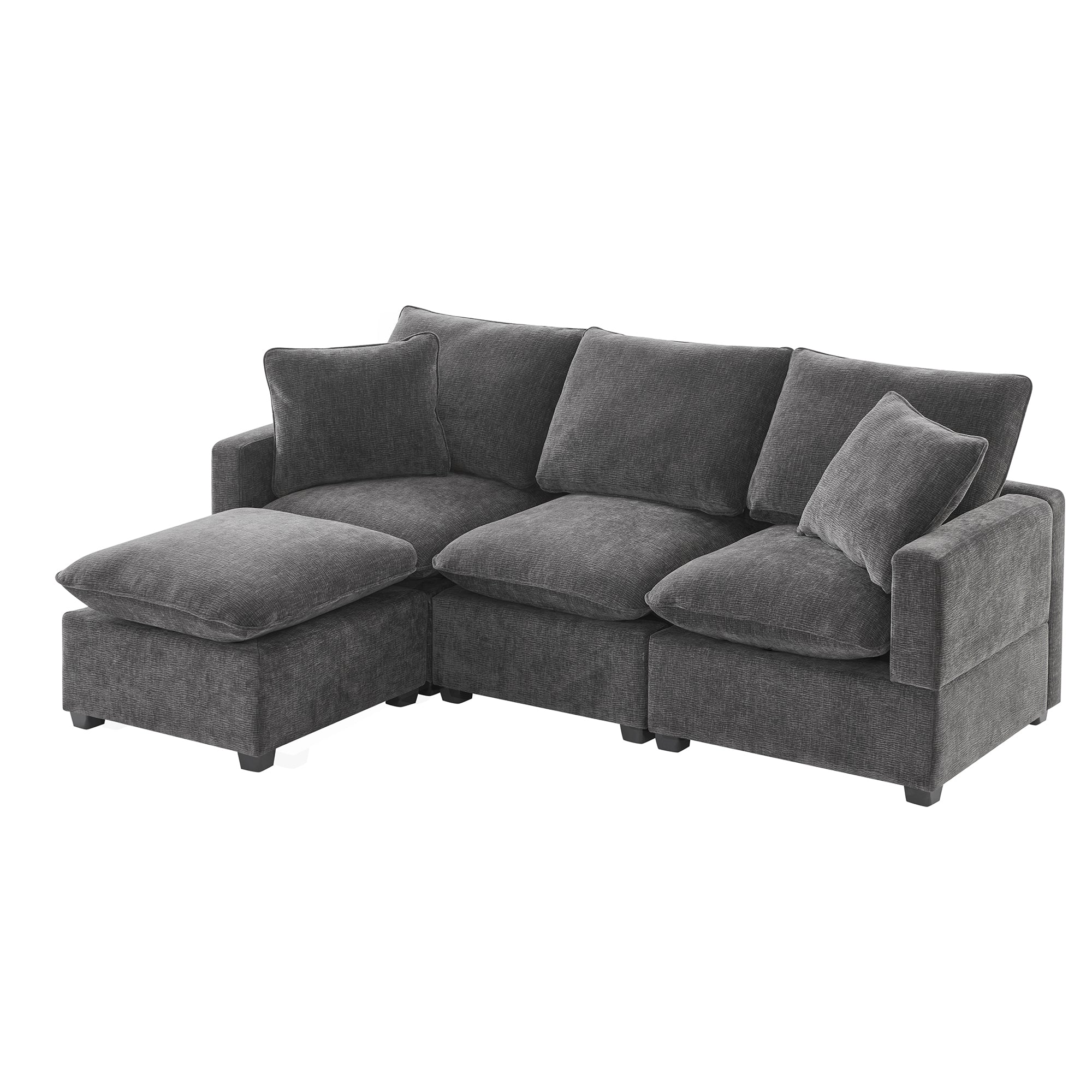 Chenille Modular L-Shape Sofa - Image 14