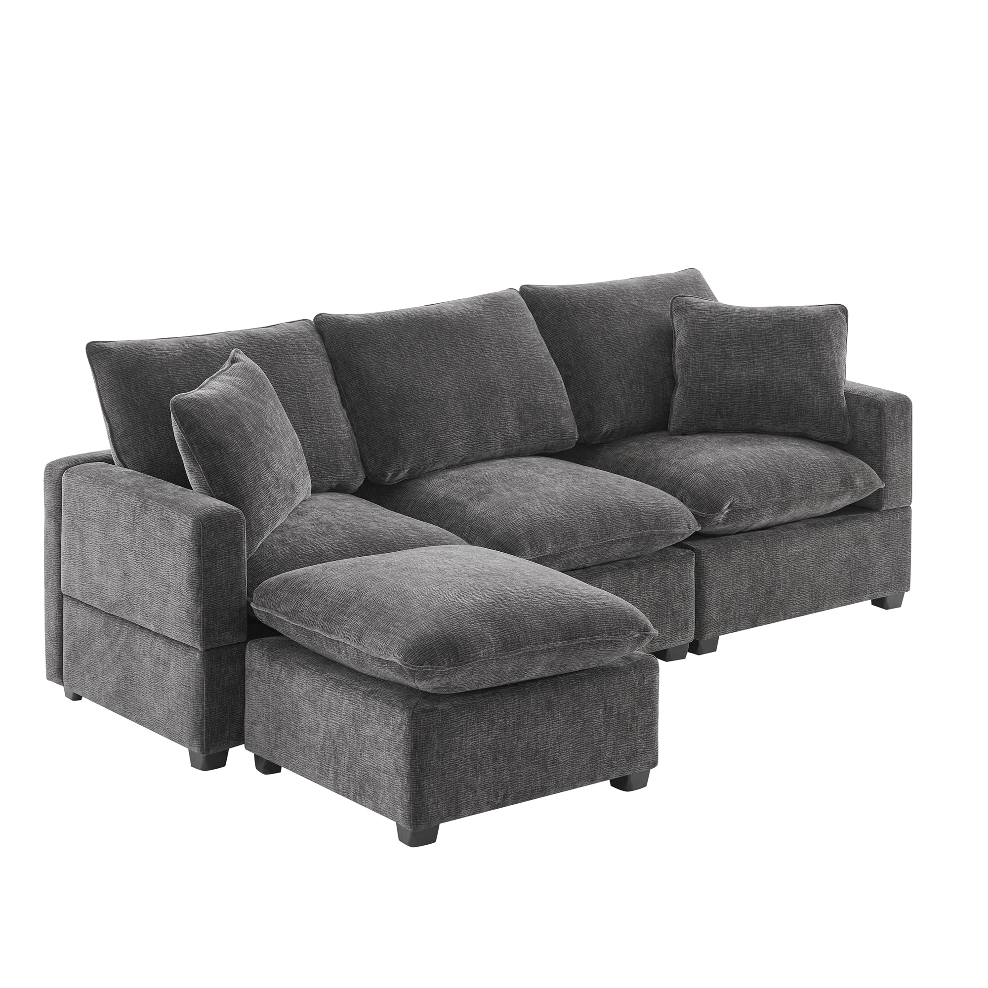 Chenille Modular L-Shape Sofa - Image 15