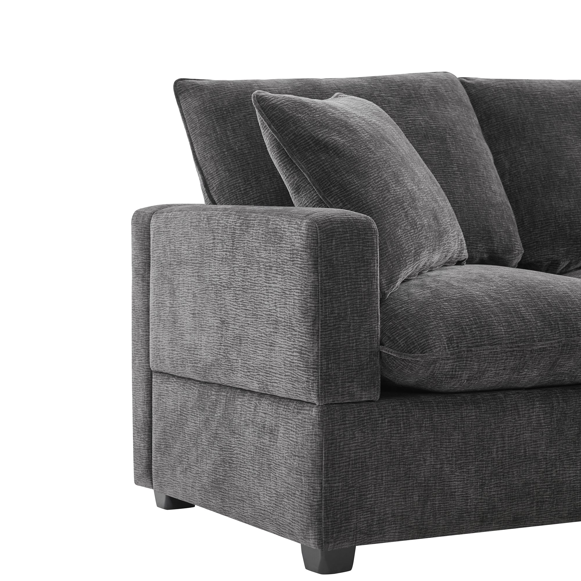Chenille Modular L-Shape Sofa - Image 22