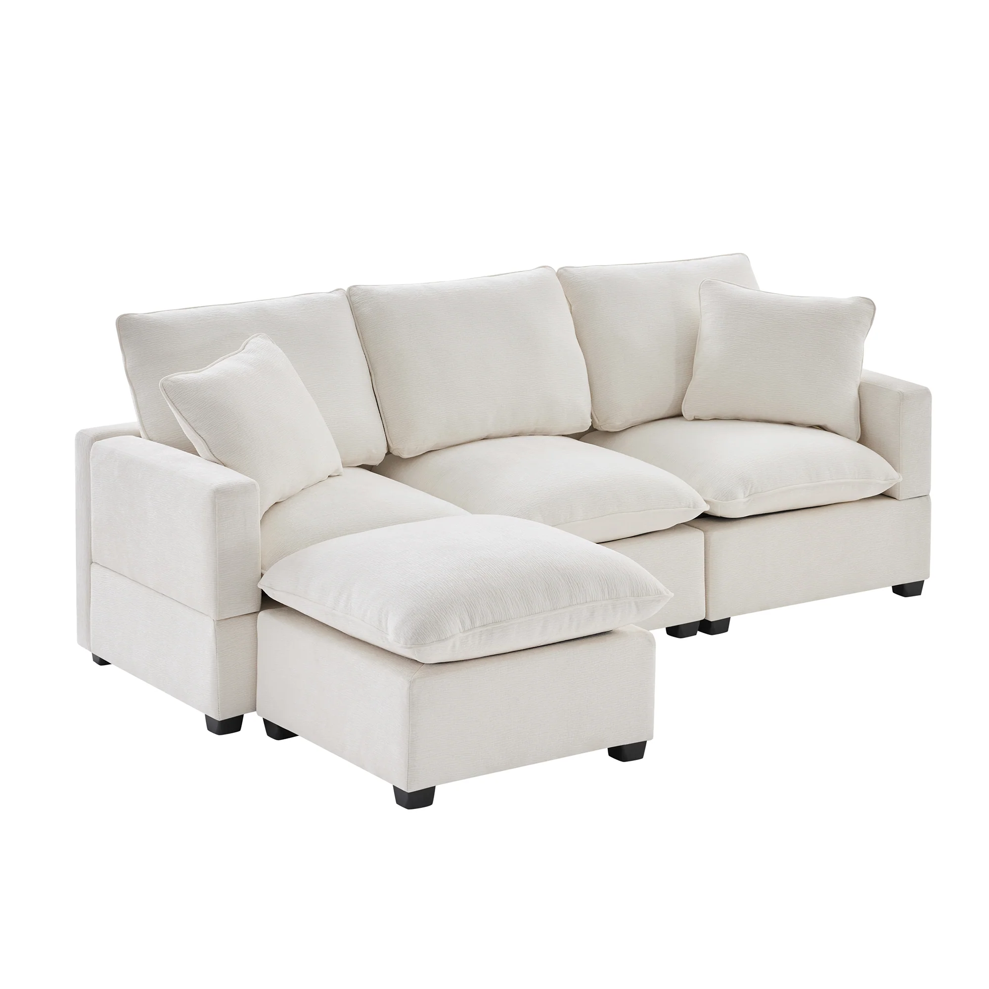 Chenille Modular L-Shape Sofa - Image 37