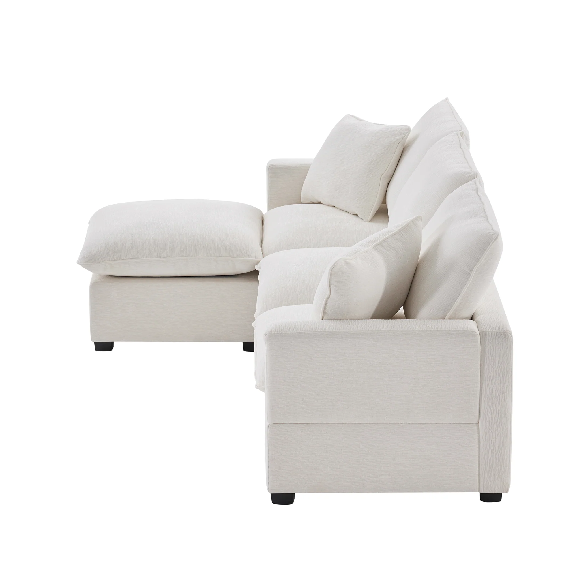 Chenille Modular L-Shape Sofa - Image 38