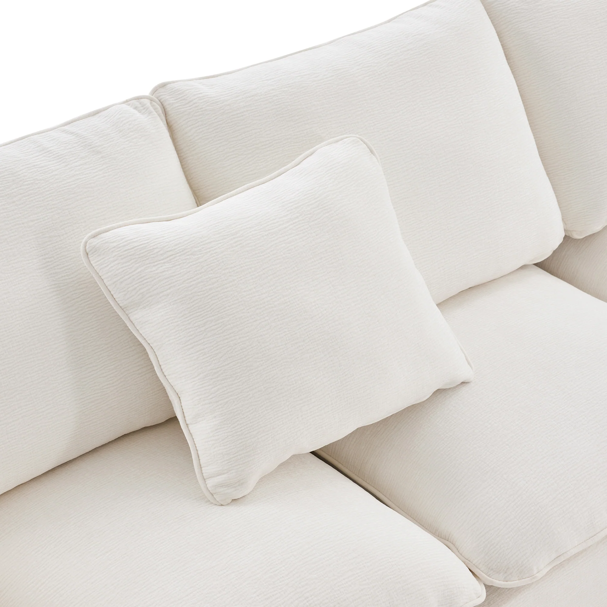 Chenille Modular L-Shape Sofa - Image 45