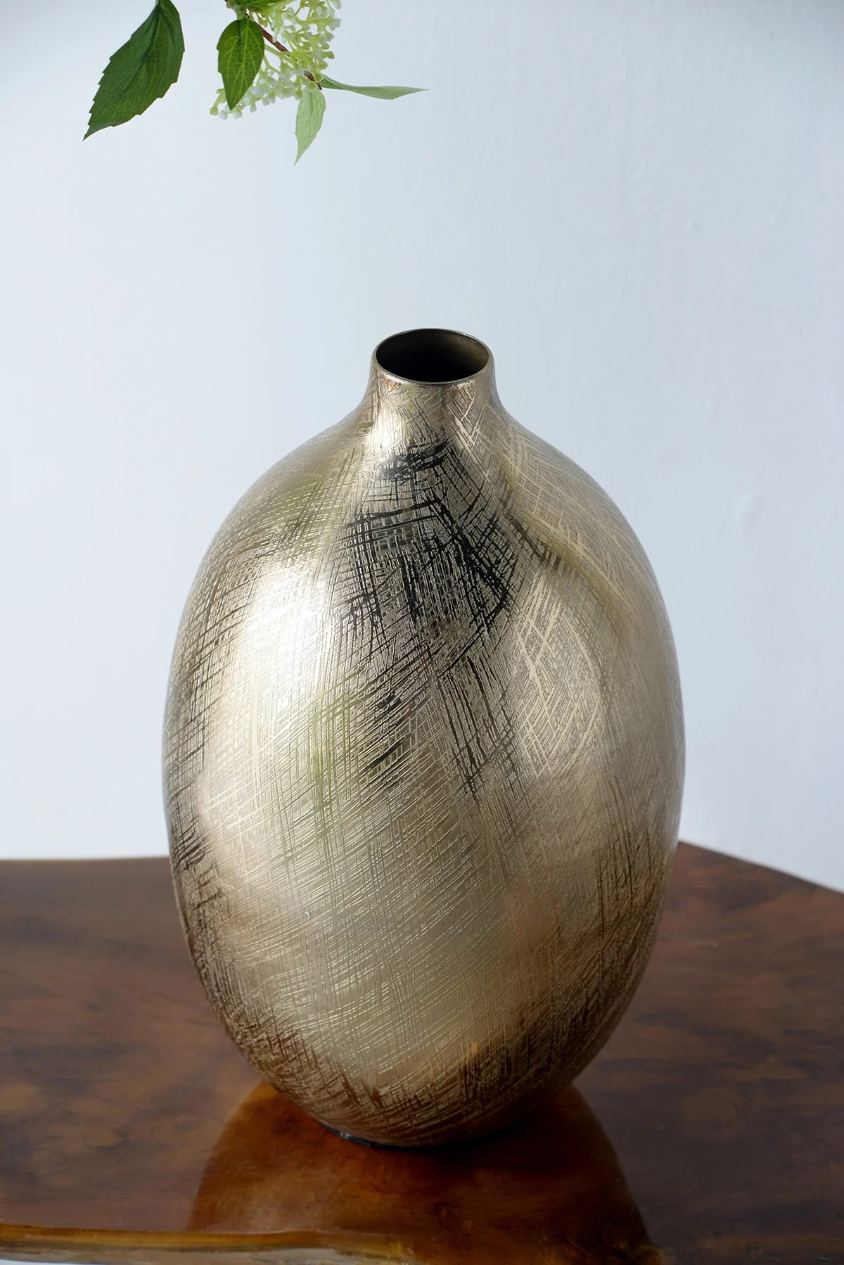 13.5" Aluminum Vase