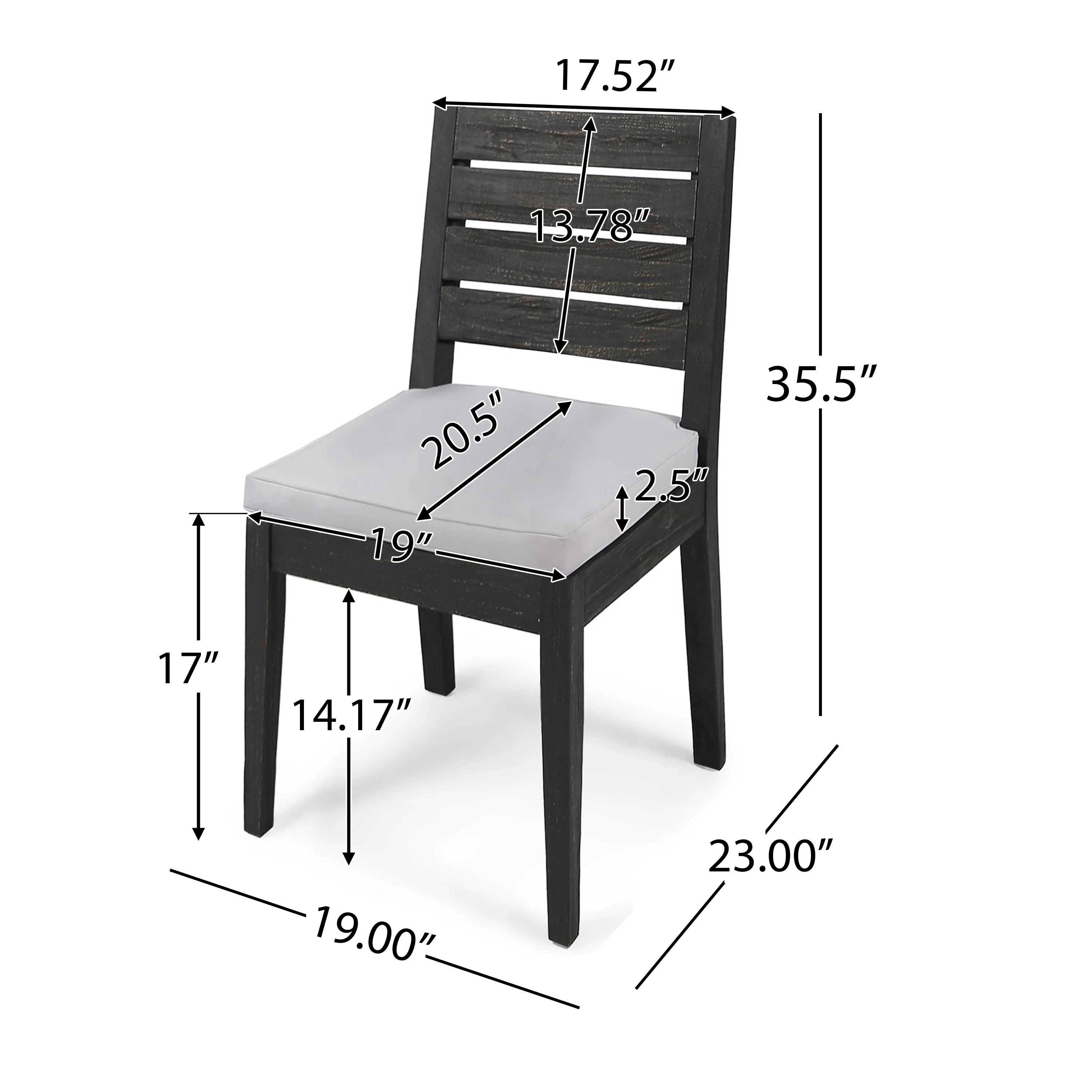 Acacia Wood 7-Piece Expandable Outdoor Dining Set - Image 14