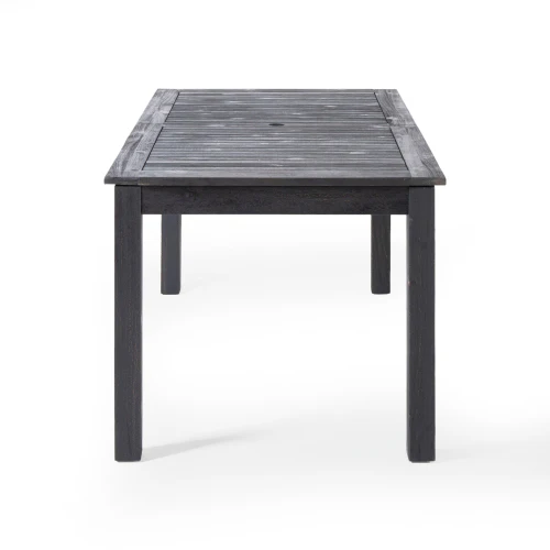 Acacia Wood 7-Piece Expandable Outdoor Dining Set - Image 4