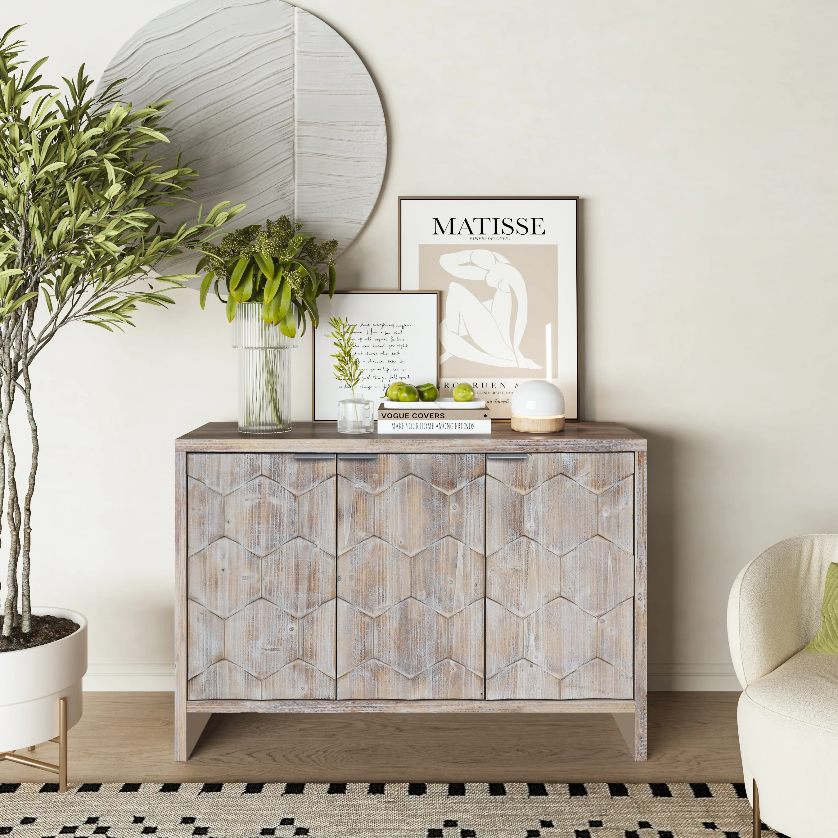 Farmhouse Style Sideboard - Image 4