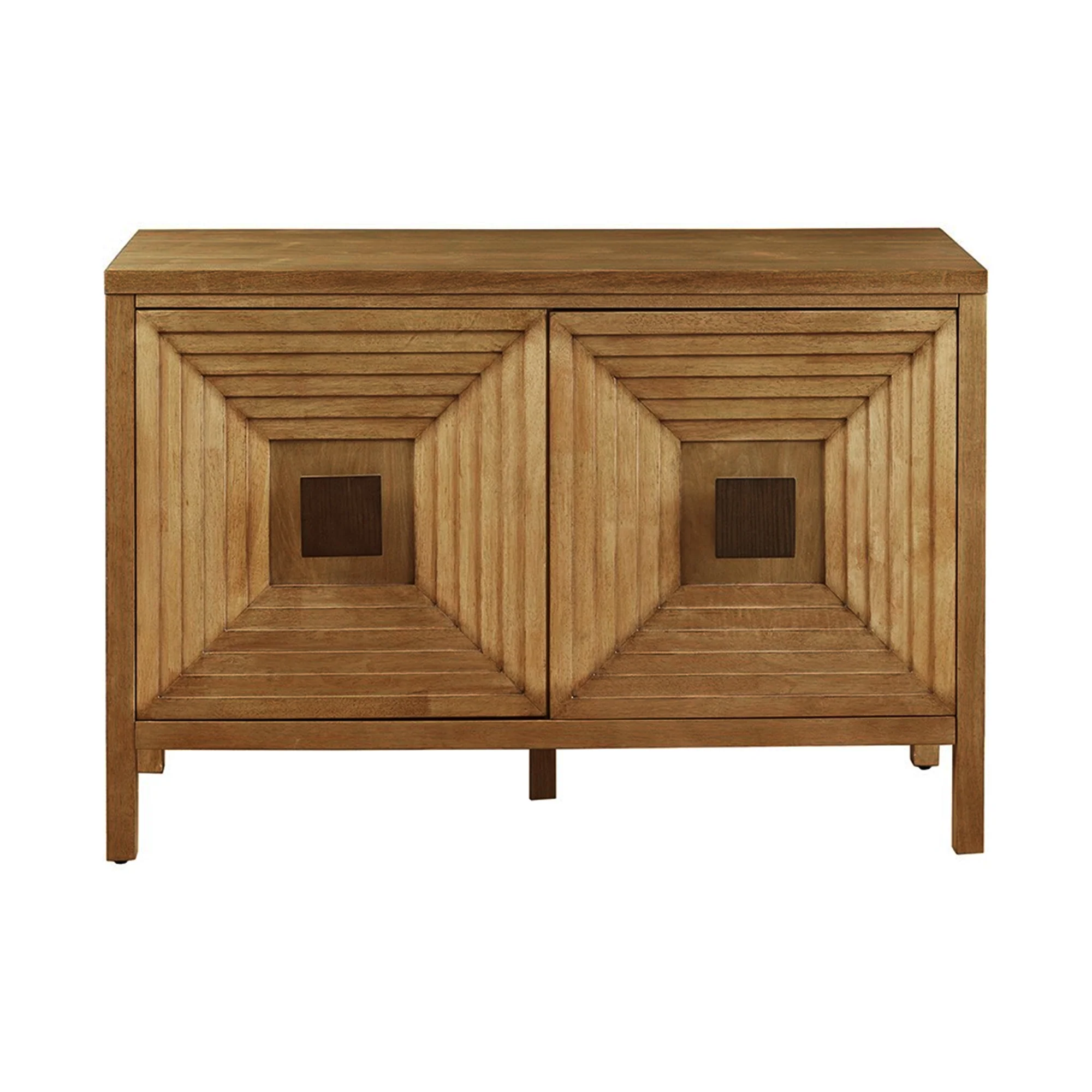 Accent Cabinet with Adjustable Shelves Natural Elm Finish 47.5 Inches - Image 3
