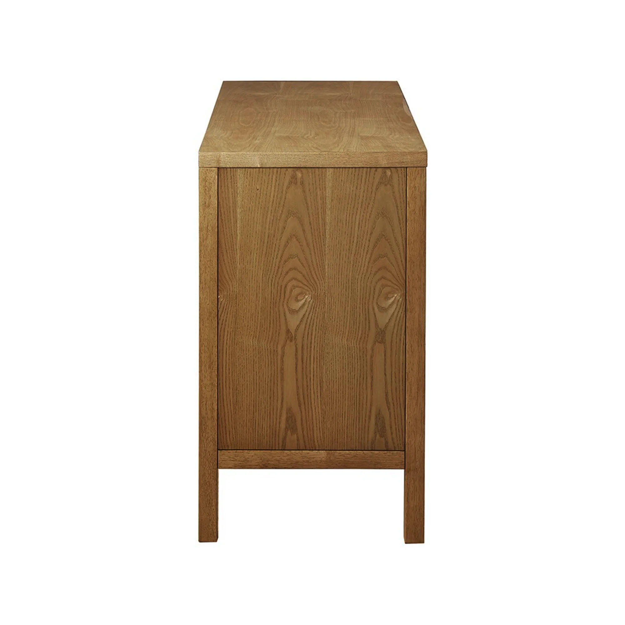Accent Cabinet with Adjustable Shelves Natural Elm Finish 47.5 Inches - Image 6