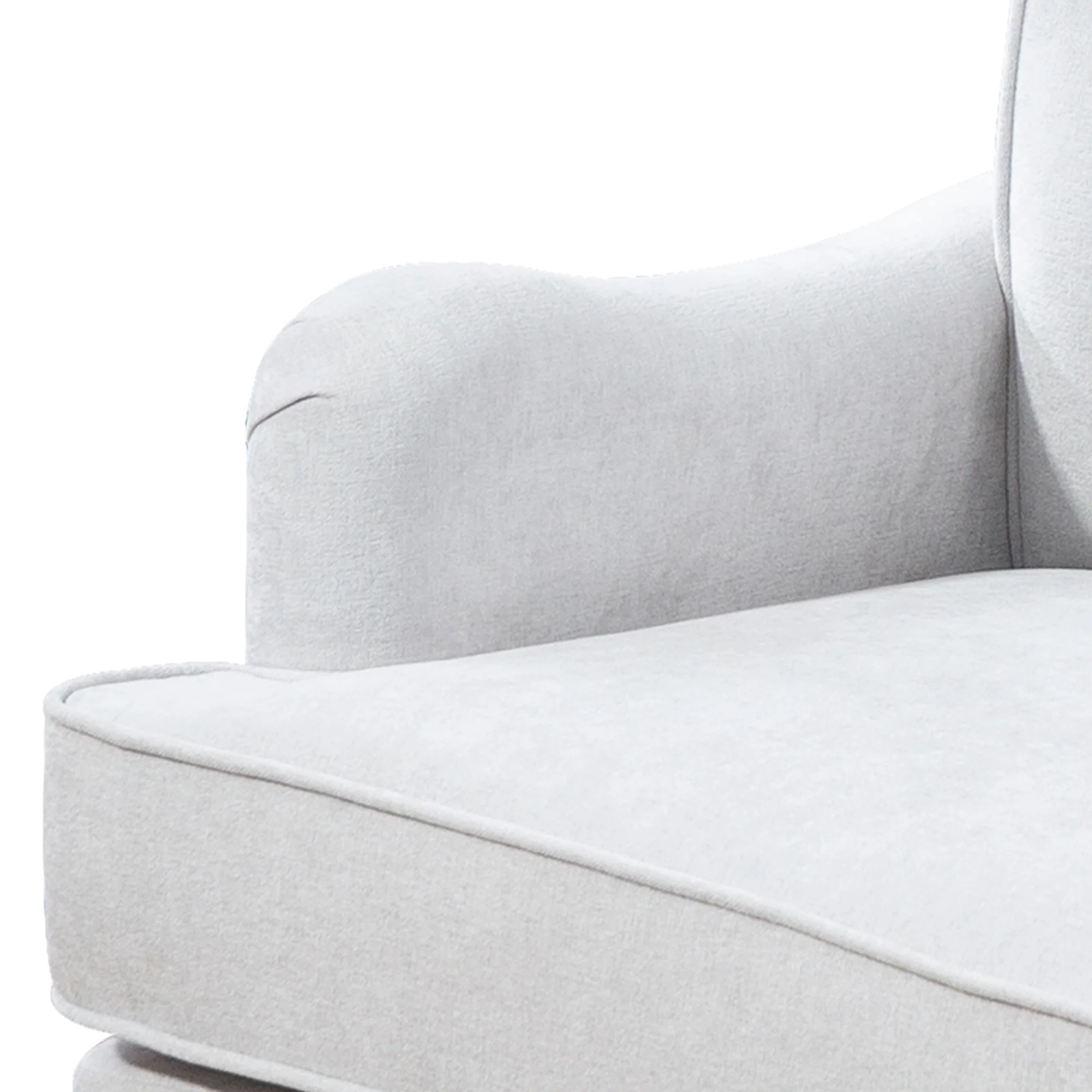 Chenille Tufted Upholstered Rolled Back Accent Chair - Image 14