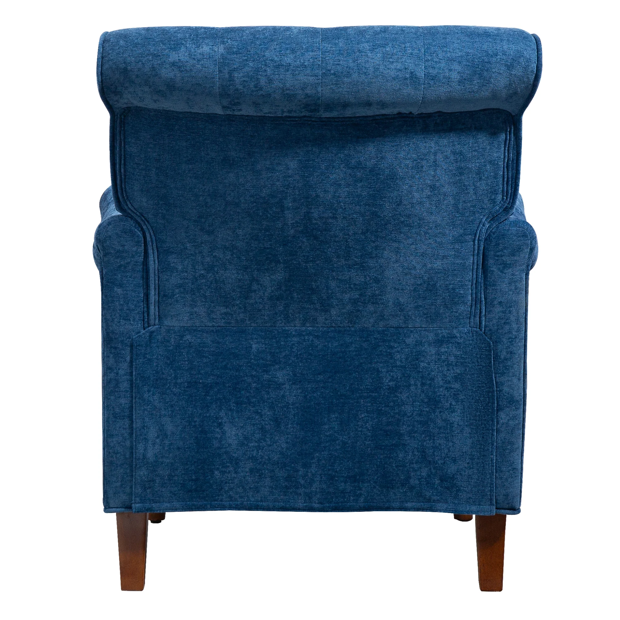 Chenille Tufted Upholstered Rolled Back Accent Chair - Image 28