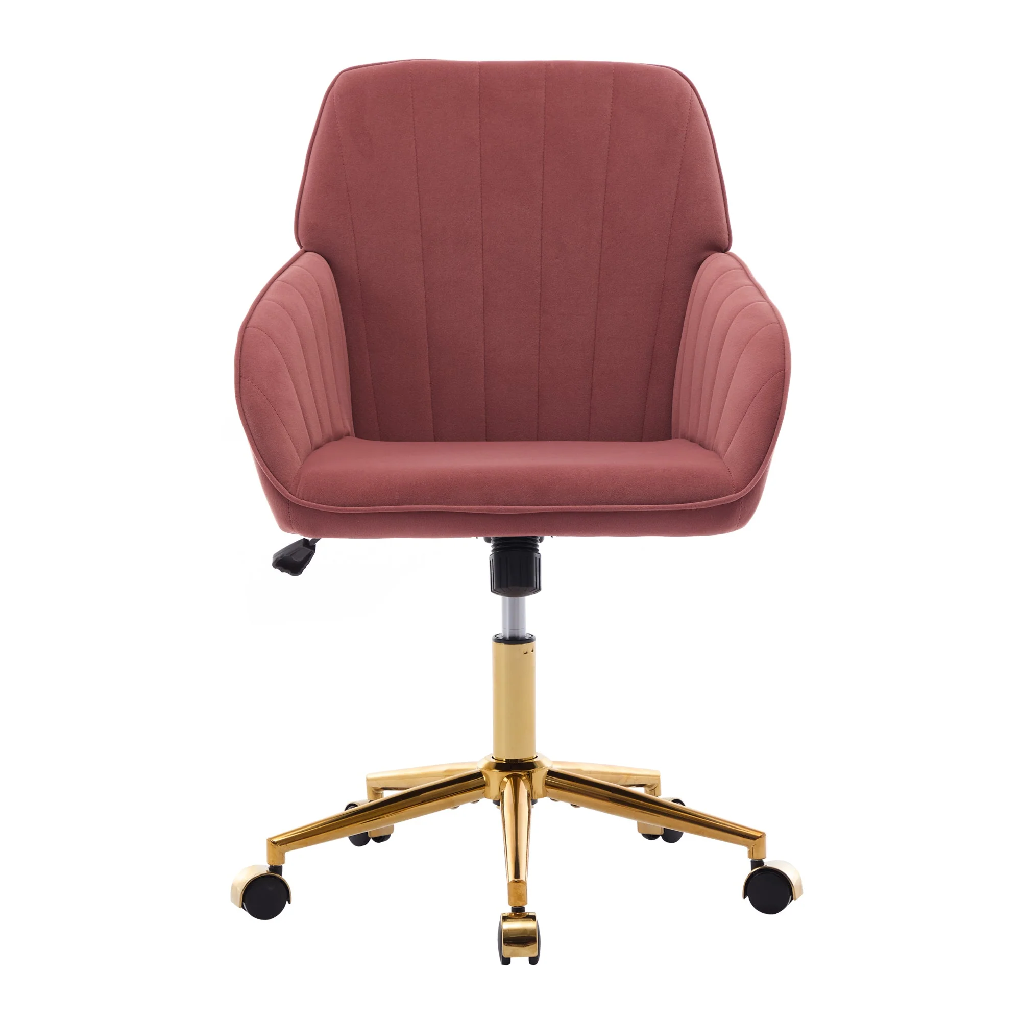 Adjustable Ergonomic Swivel Chair with Golden Base - Image 3