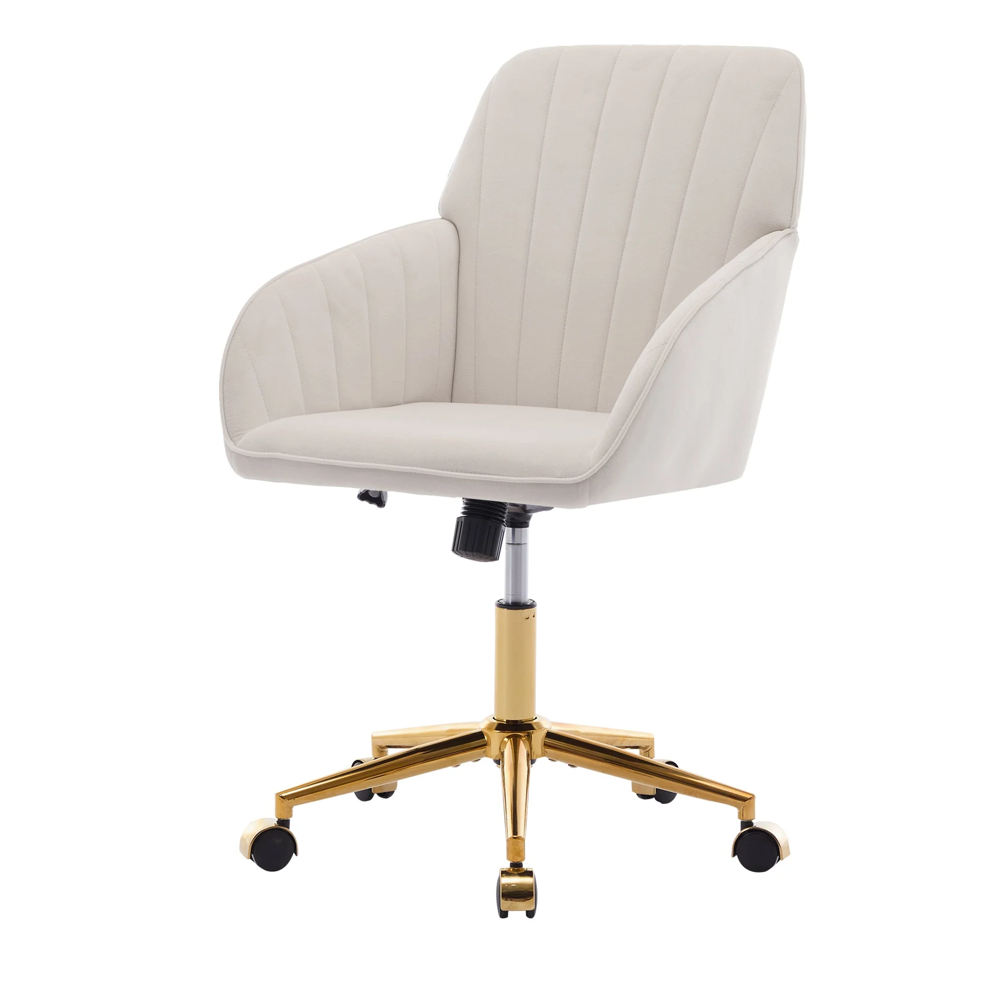 Adjustable Ergonomic Swivel Chair with Golden Base - Image 37