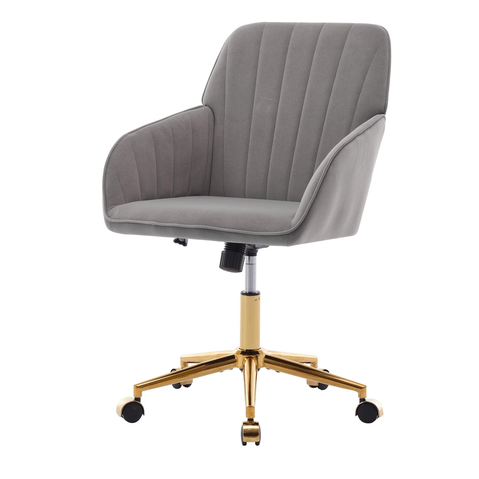 Adjustable Ergonomic Swivel Chair with Golden Base - Image 63