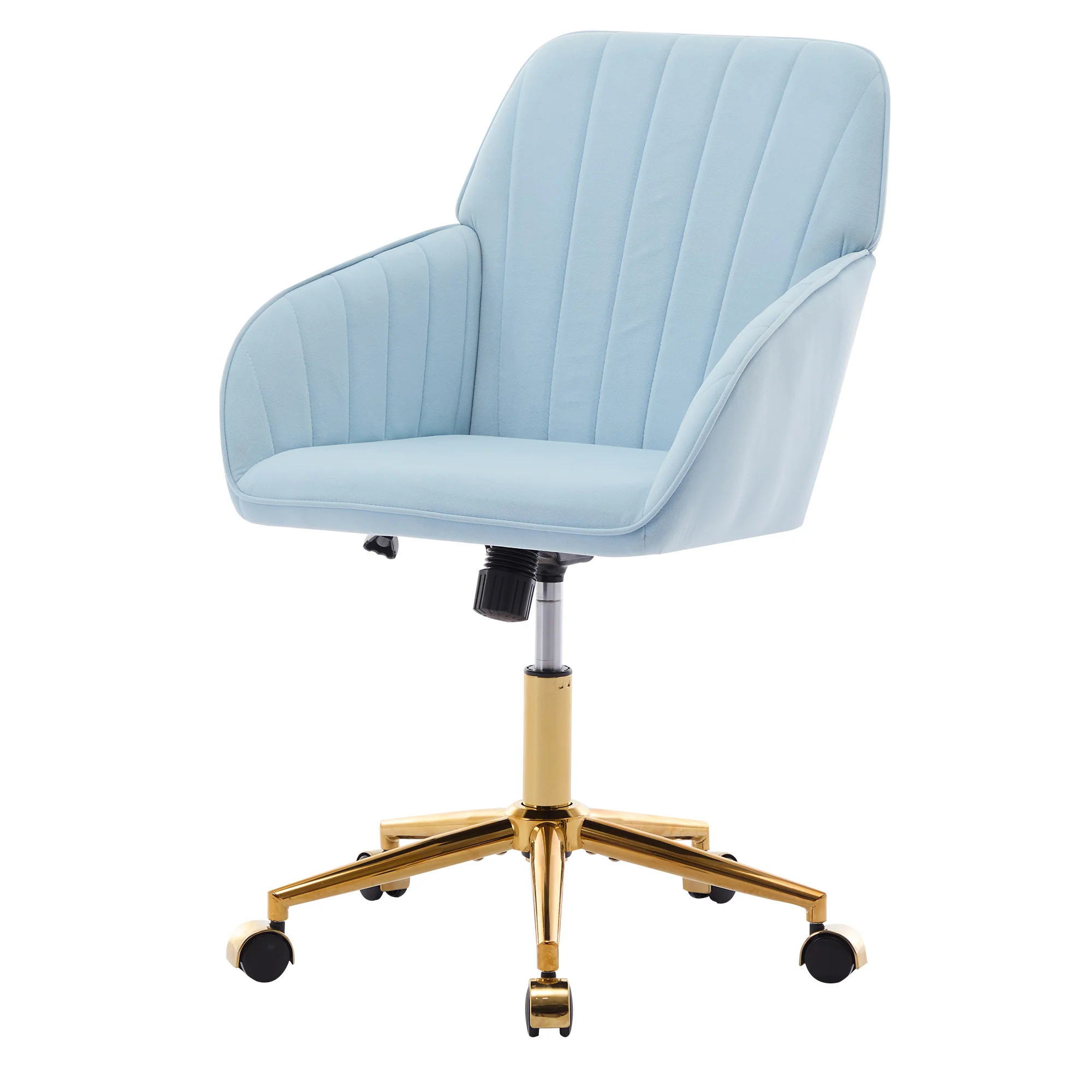 Adjustable Ergonomic Swivel Chair with Golden Base - Image 8