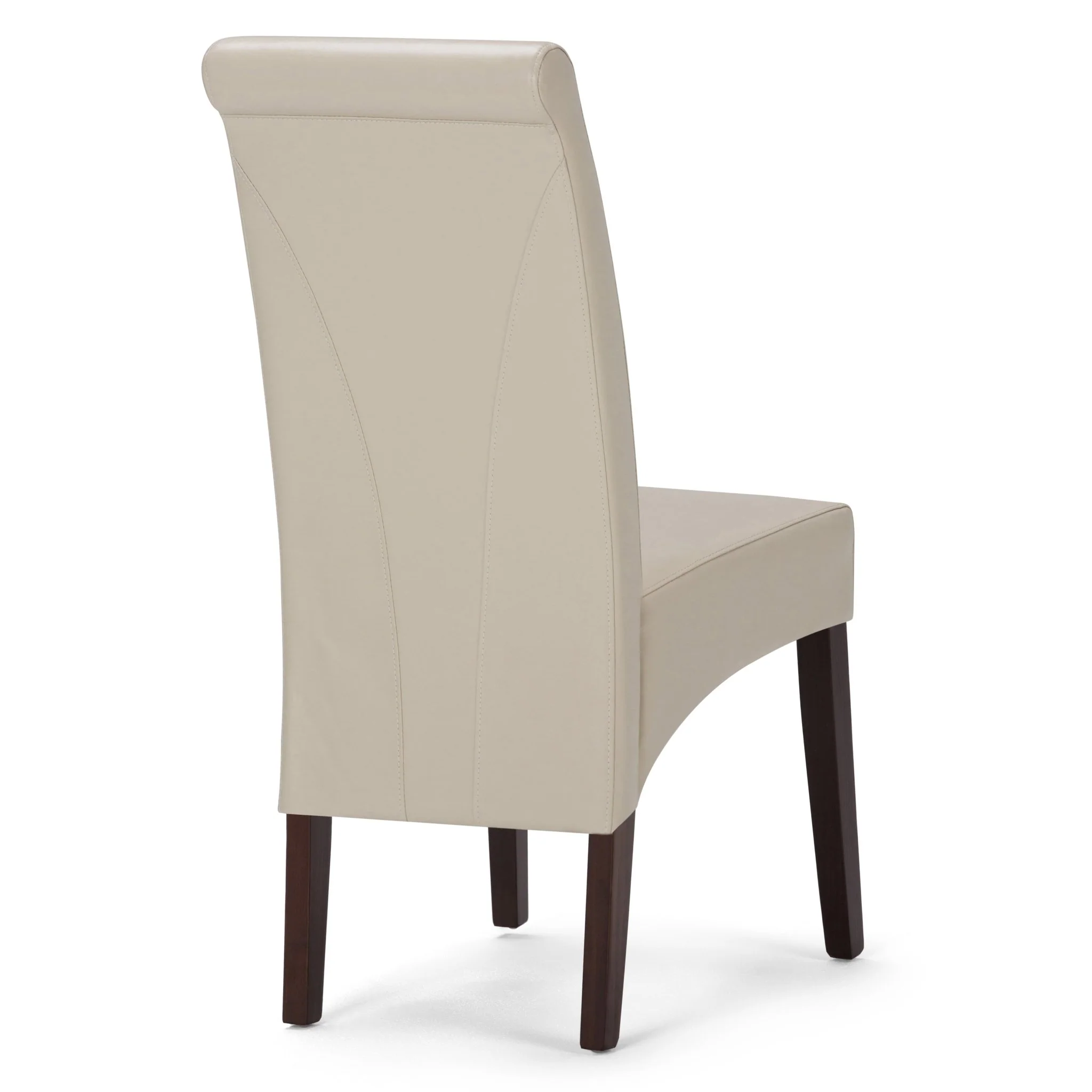 Aegis Faux Leather Dining Chair with Curved Top Detail, Set of 2 - Image 11