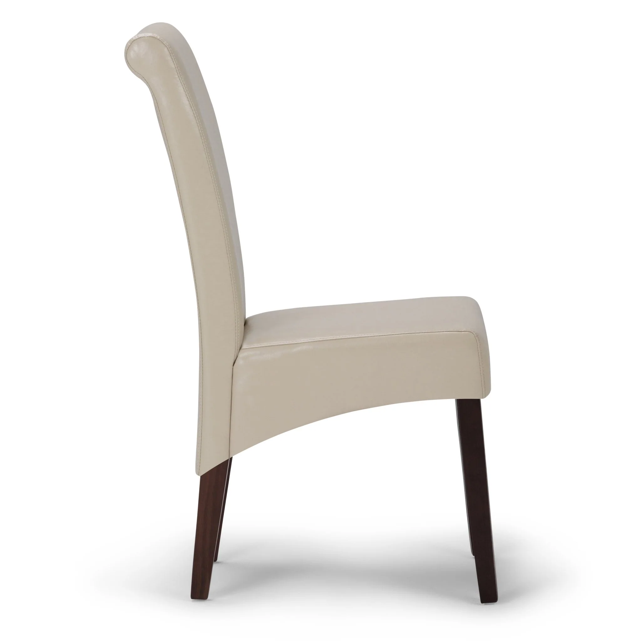 Aegis Faux Leather Dining Chair with Curved Top Detail, Set of 2 - Image 12