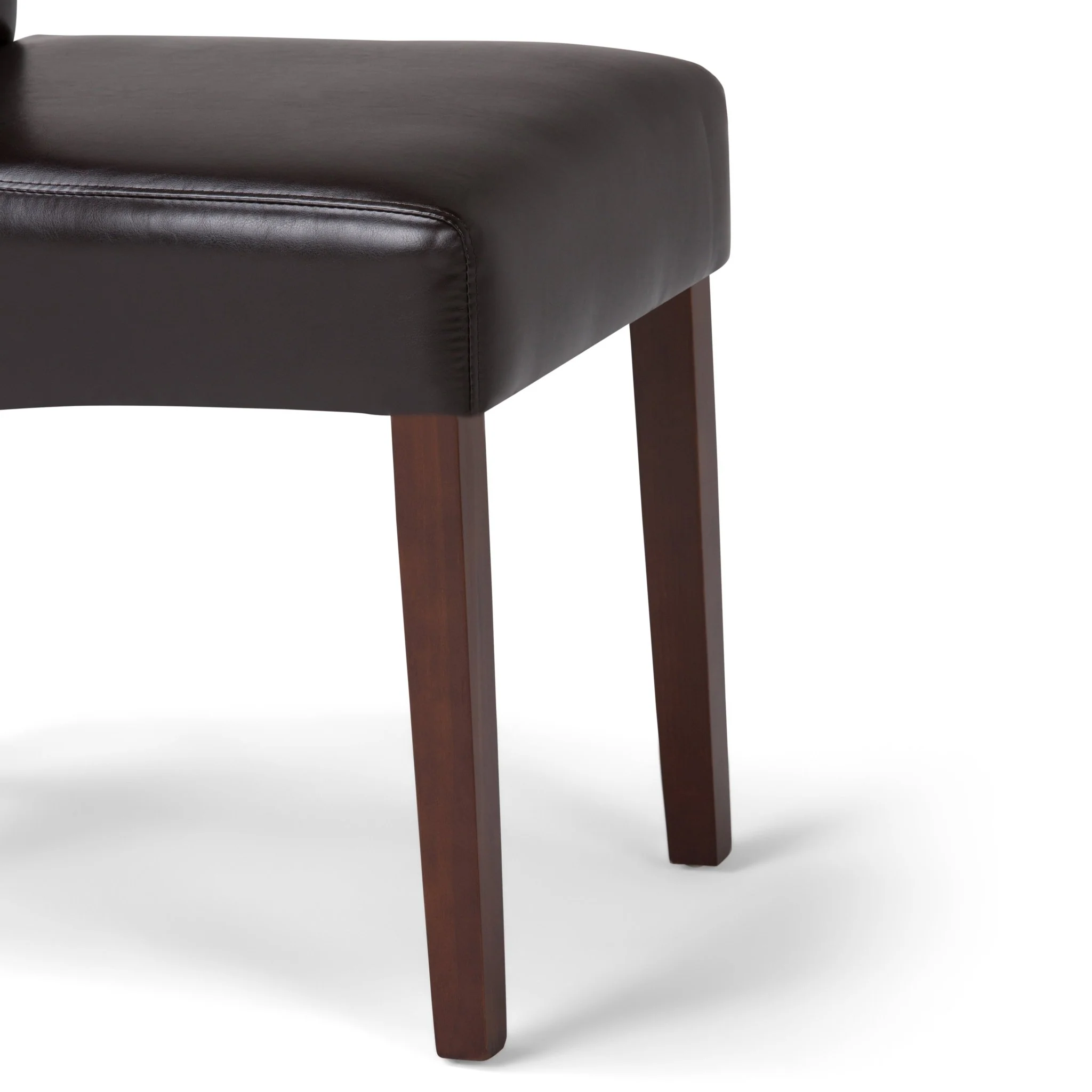 Aegis Faux Leather Dining Chair with Curved Top Detail, Set of 2 - Image 17