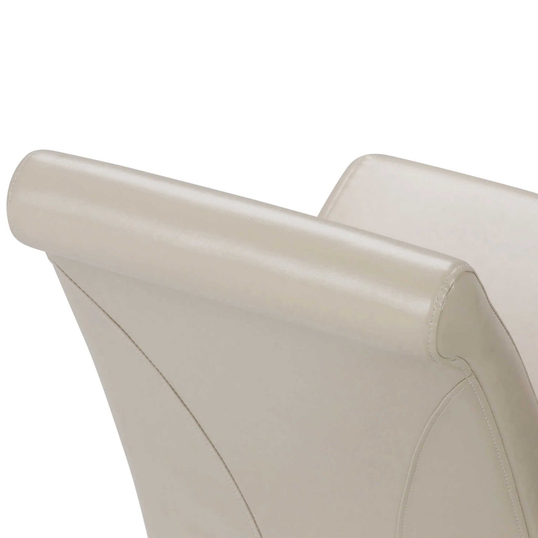 Aegis Faux Leather Dining Chair with Curved Top Detail, Set of 2 - Image 9