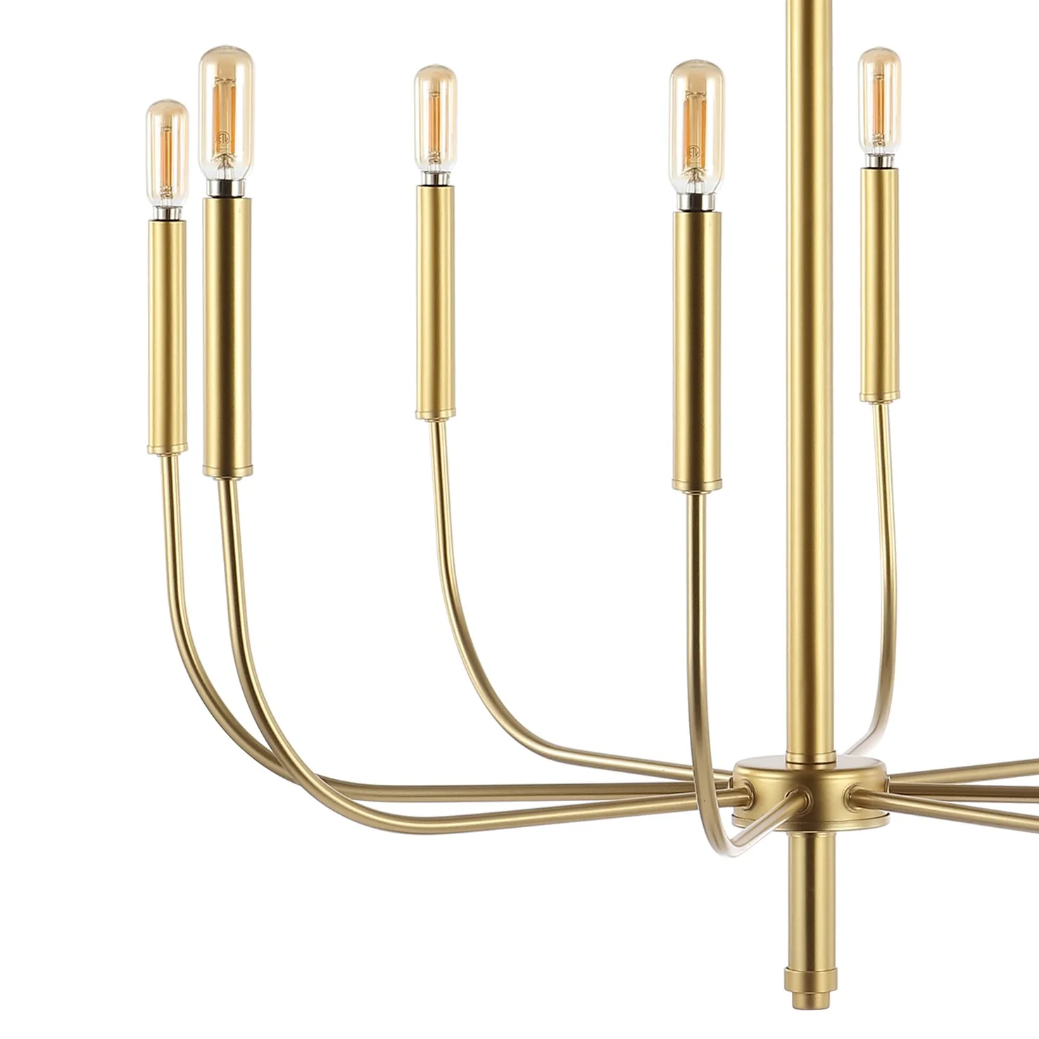 Amoros 8-Light Modern Mid-Century Iron LED Chandelier - Image 6