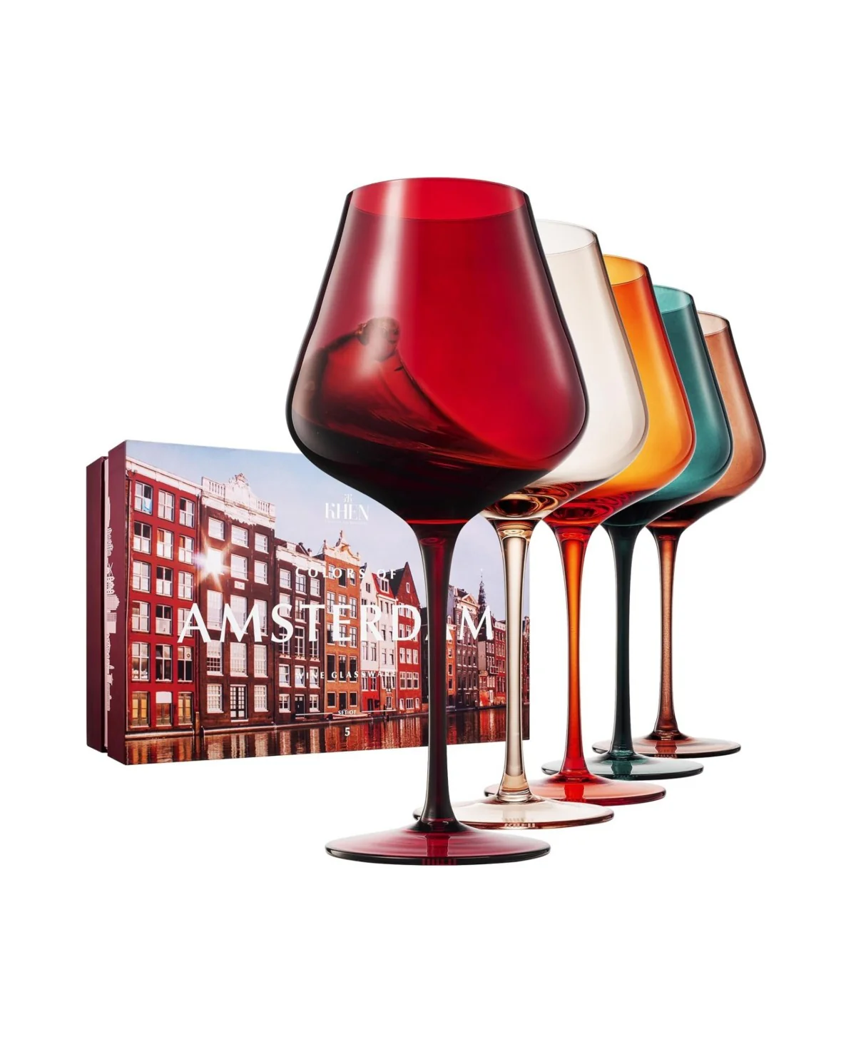 Amsterdam Wine Glasses Set of 5 - Image 3