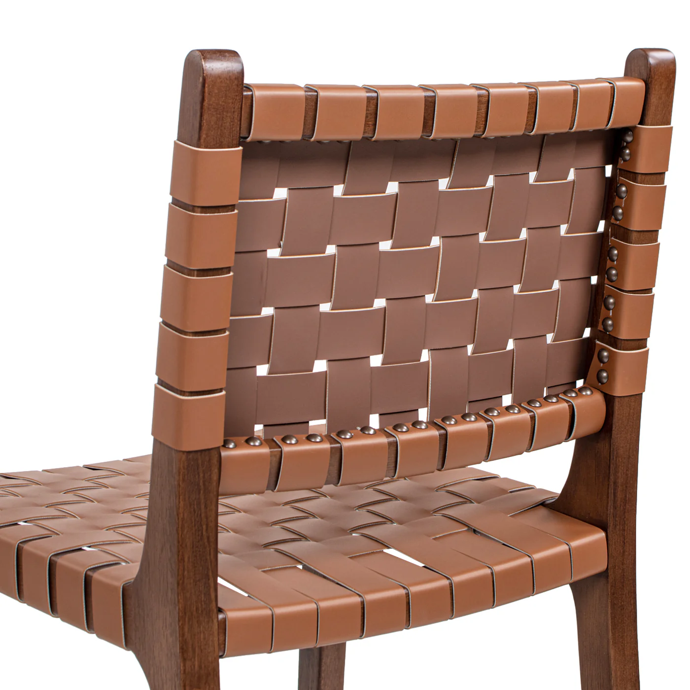 Andre  Woven Leather Counter Stool - Image 10