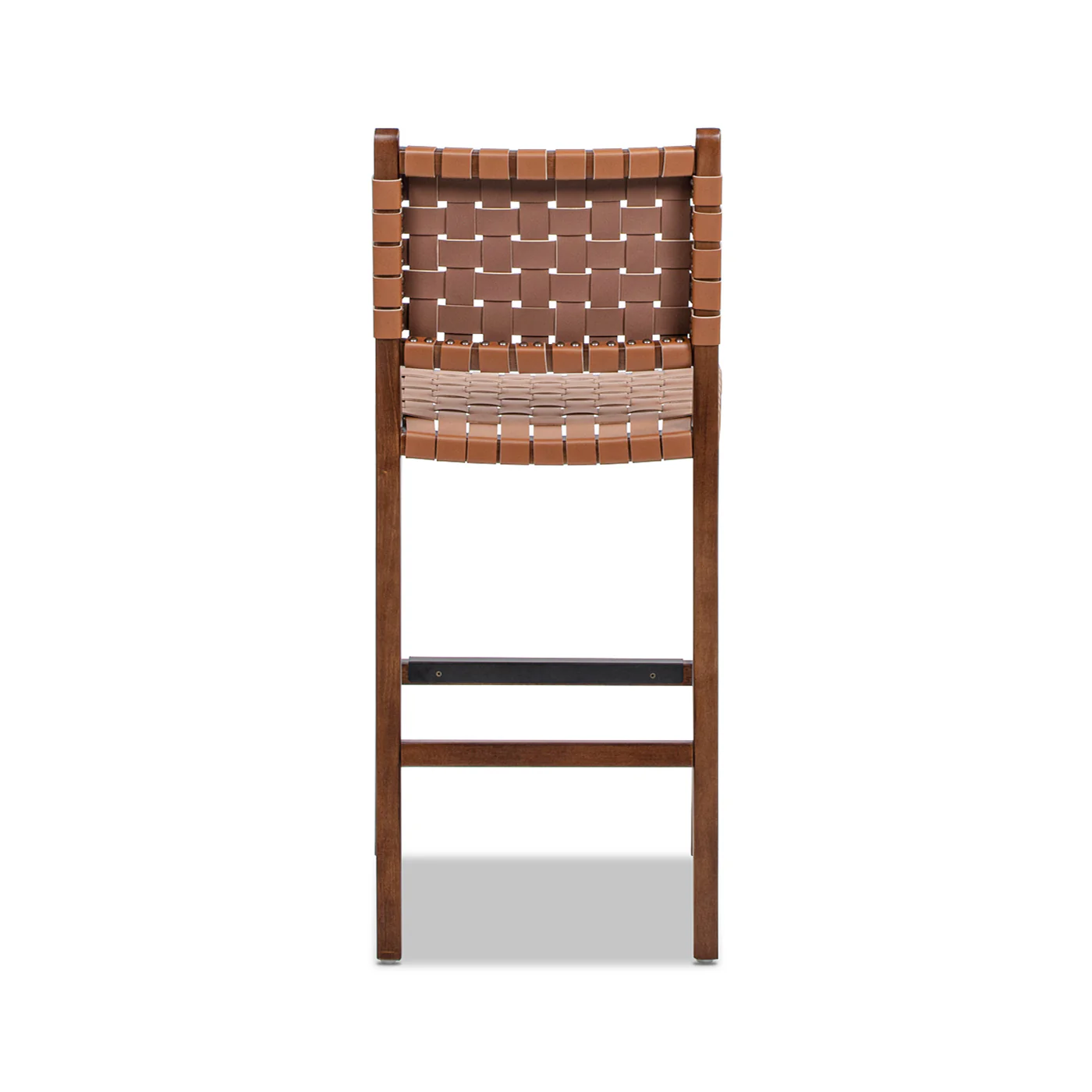 Andre  Woven Leather Counter Stool - Image 8