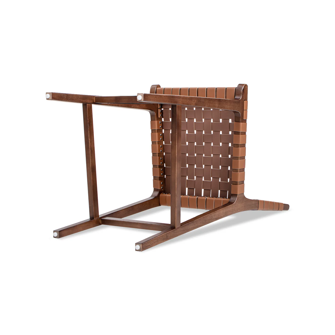Andre  Woven Leather Counter Stool - Image 9