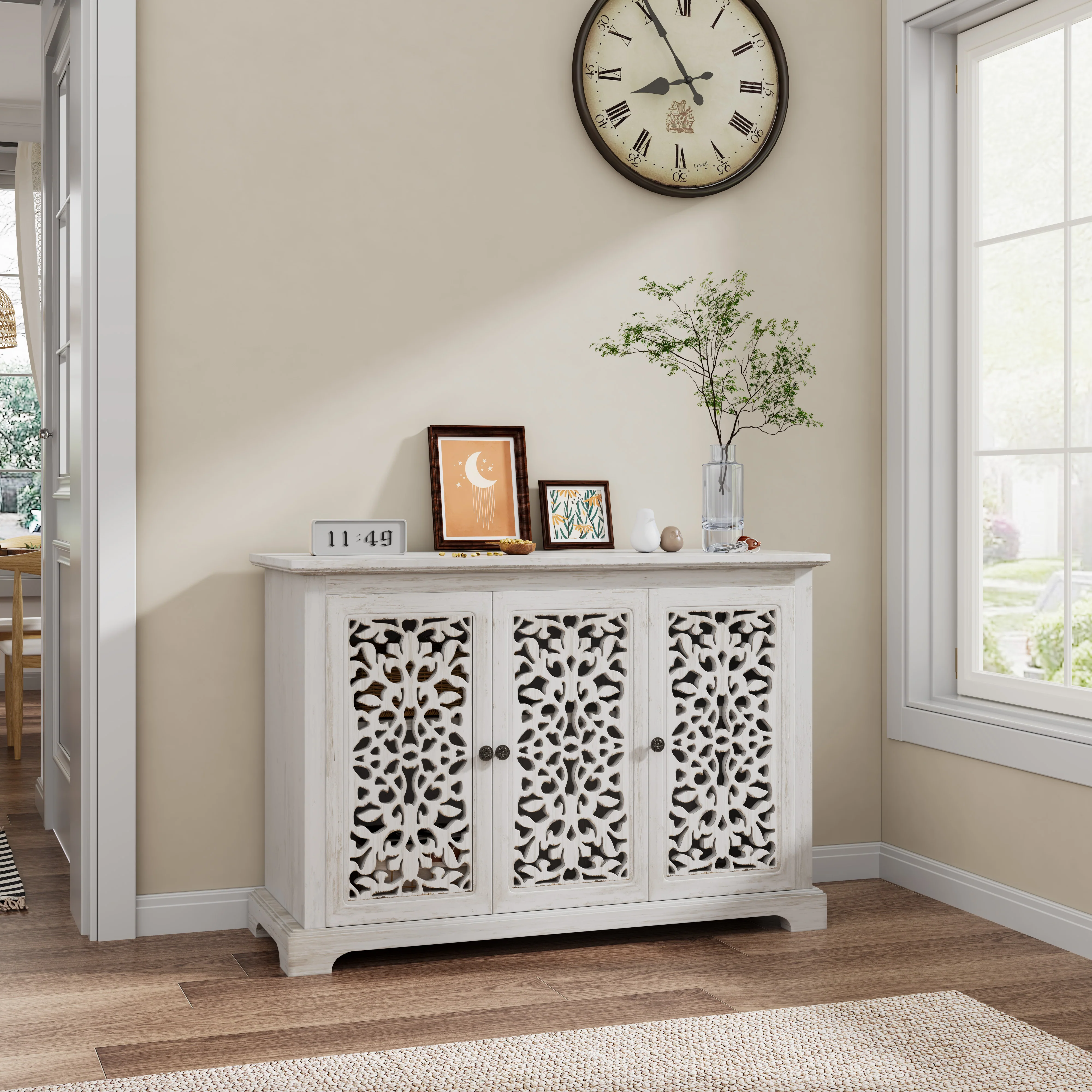 Antique Sideboard Storage Cabinet - Image 2