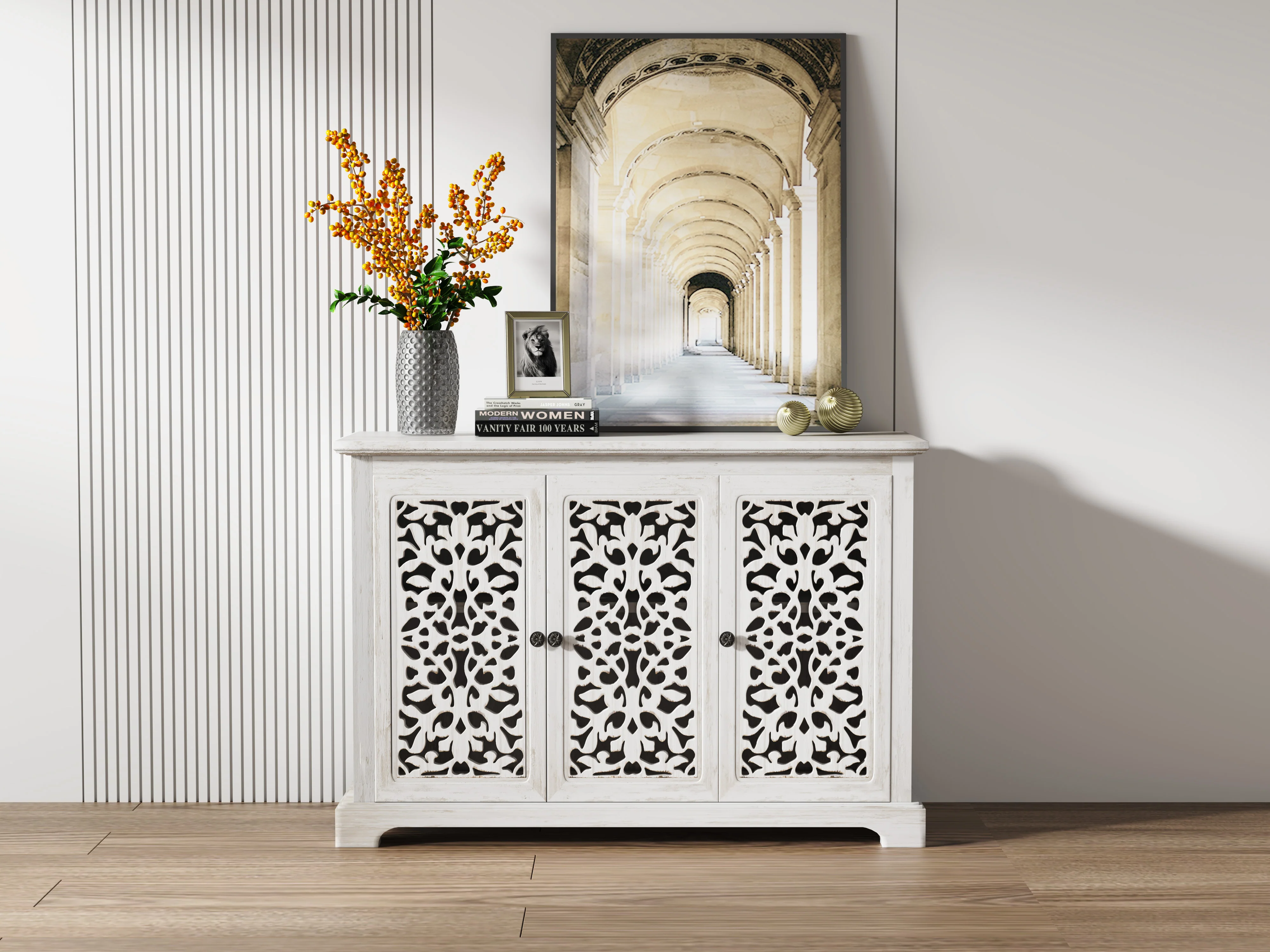Antique Sideboard Storage Cabinet - Image 4