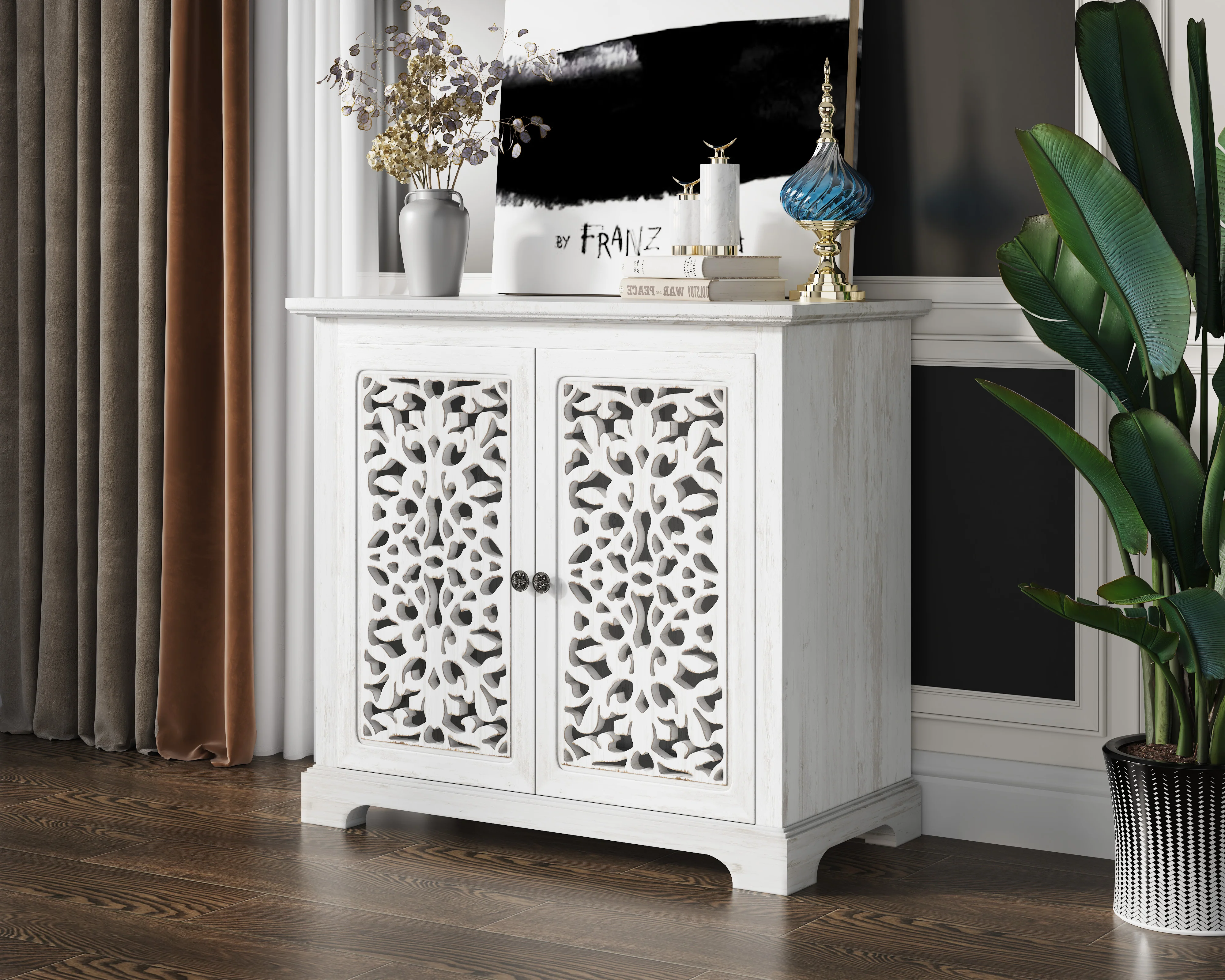 Antique Sideboard Storage Cabinet - Image 2