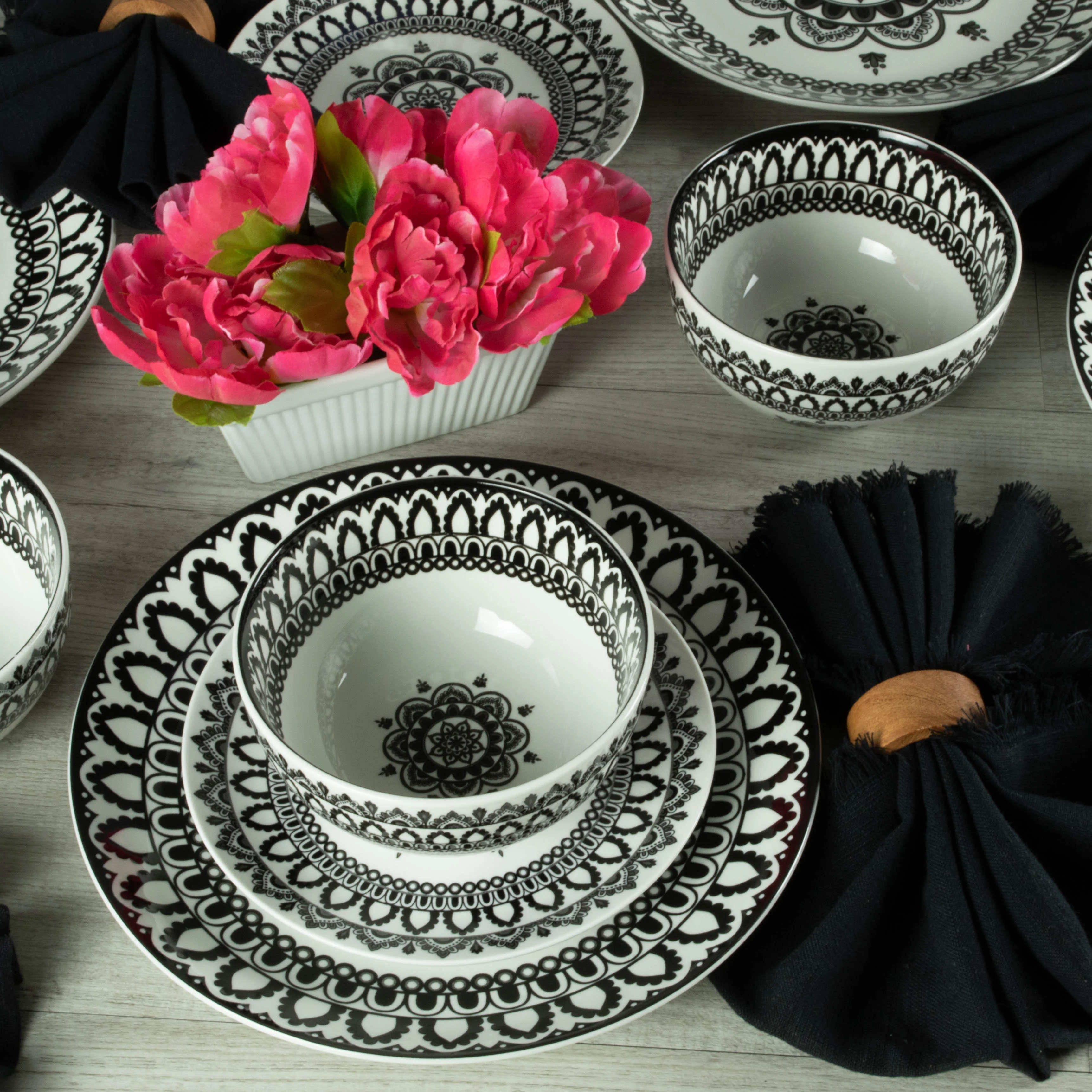 Arabesque 12 Piece Dinnerware Set - Image 15