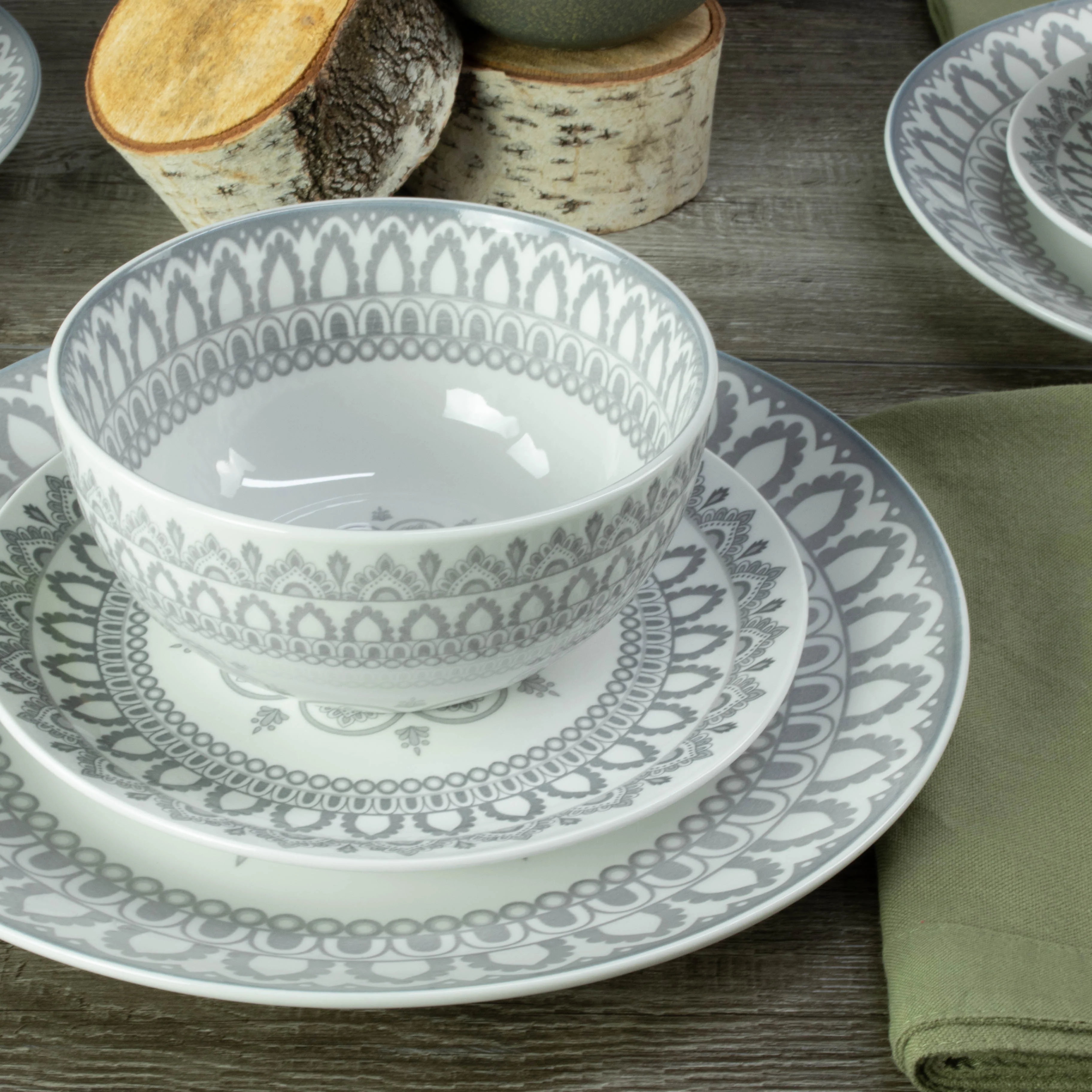 Arabesque 12 Piece Dinnerware Set - Image 4