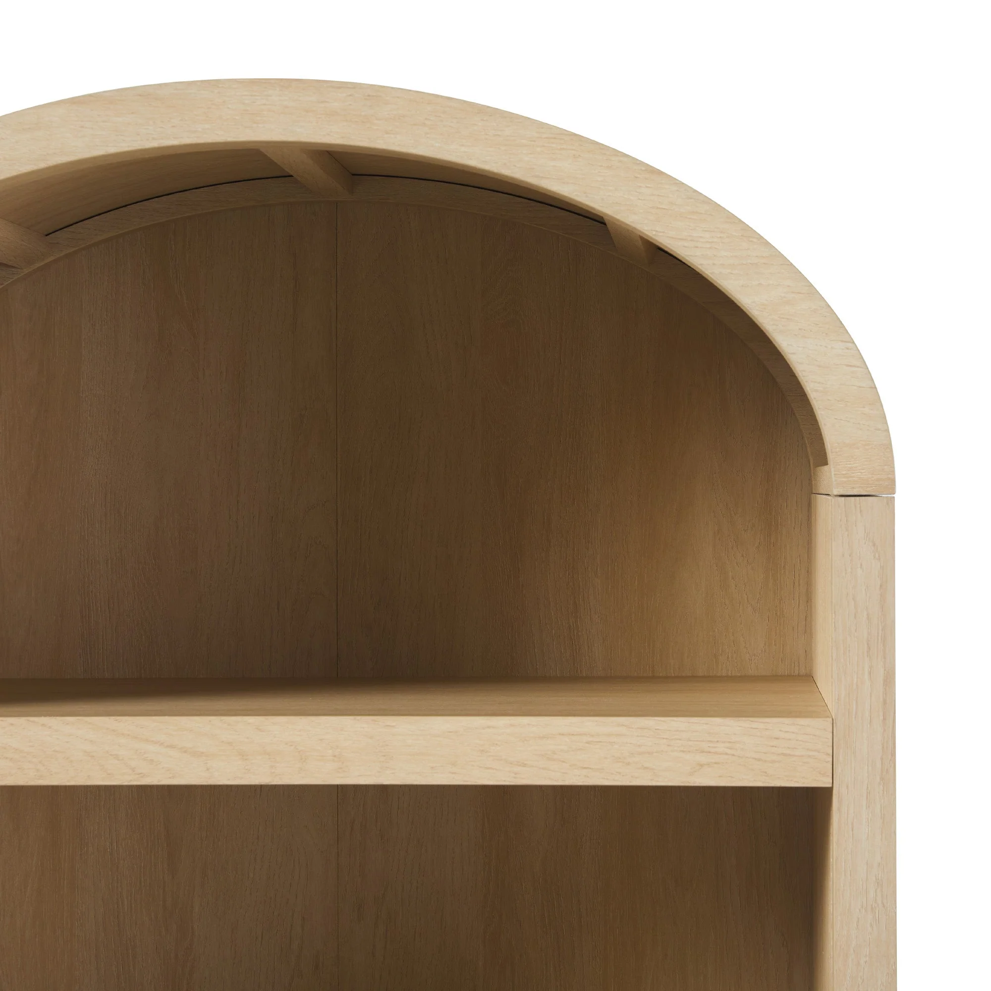 Arched Bookcase with 5 Spacious Shelves - Image 5