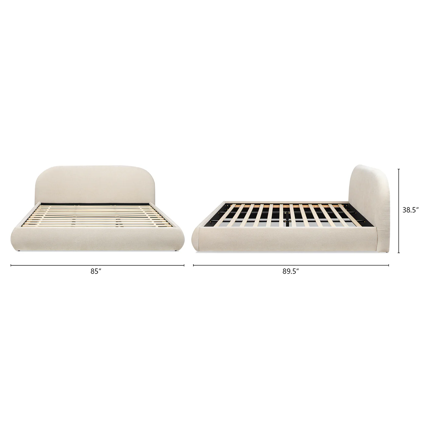 Archie Upholstered Platform Bed - Image 12