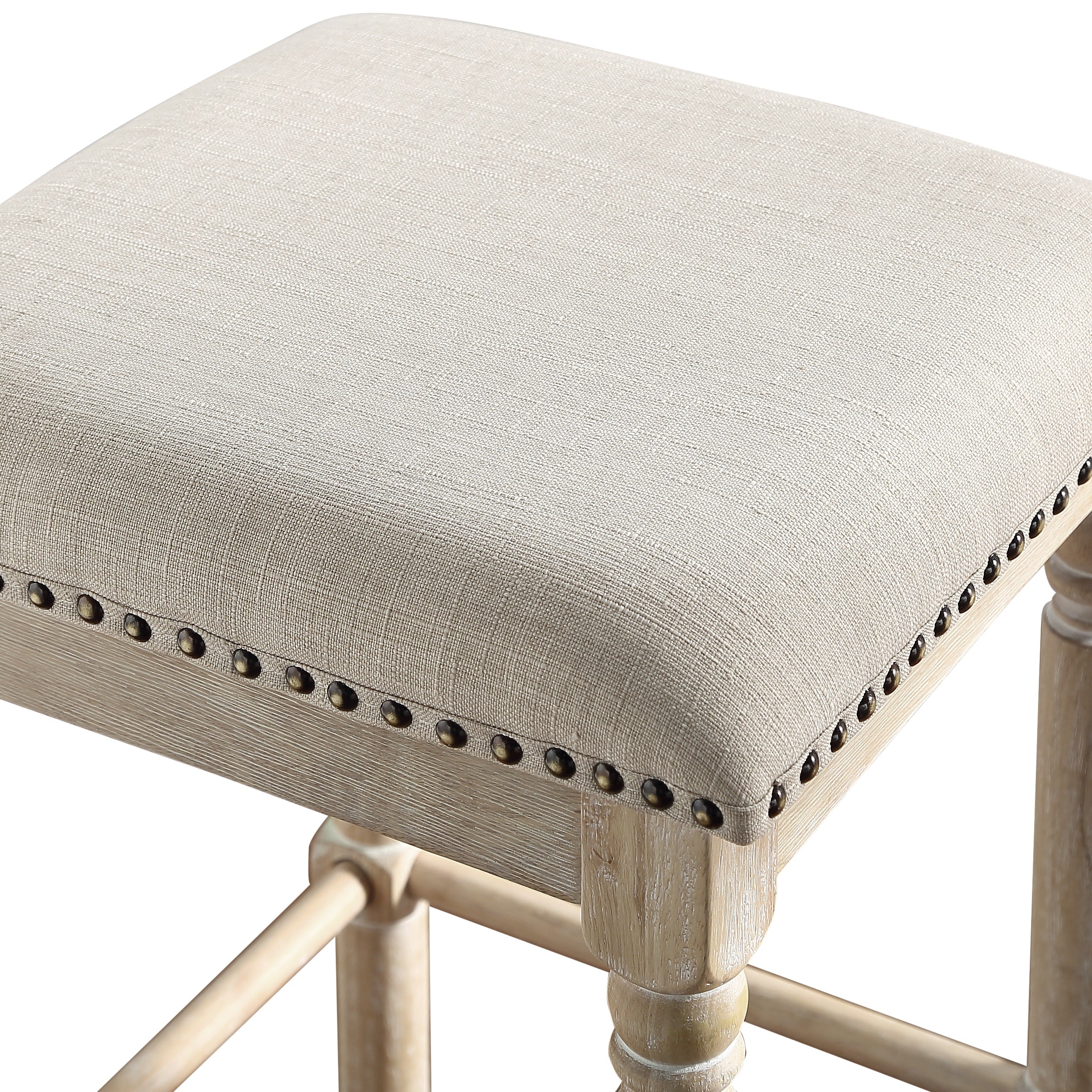 Arnhem Wood Upholstered Counter  Stool, Set of 2 - Image 3
