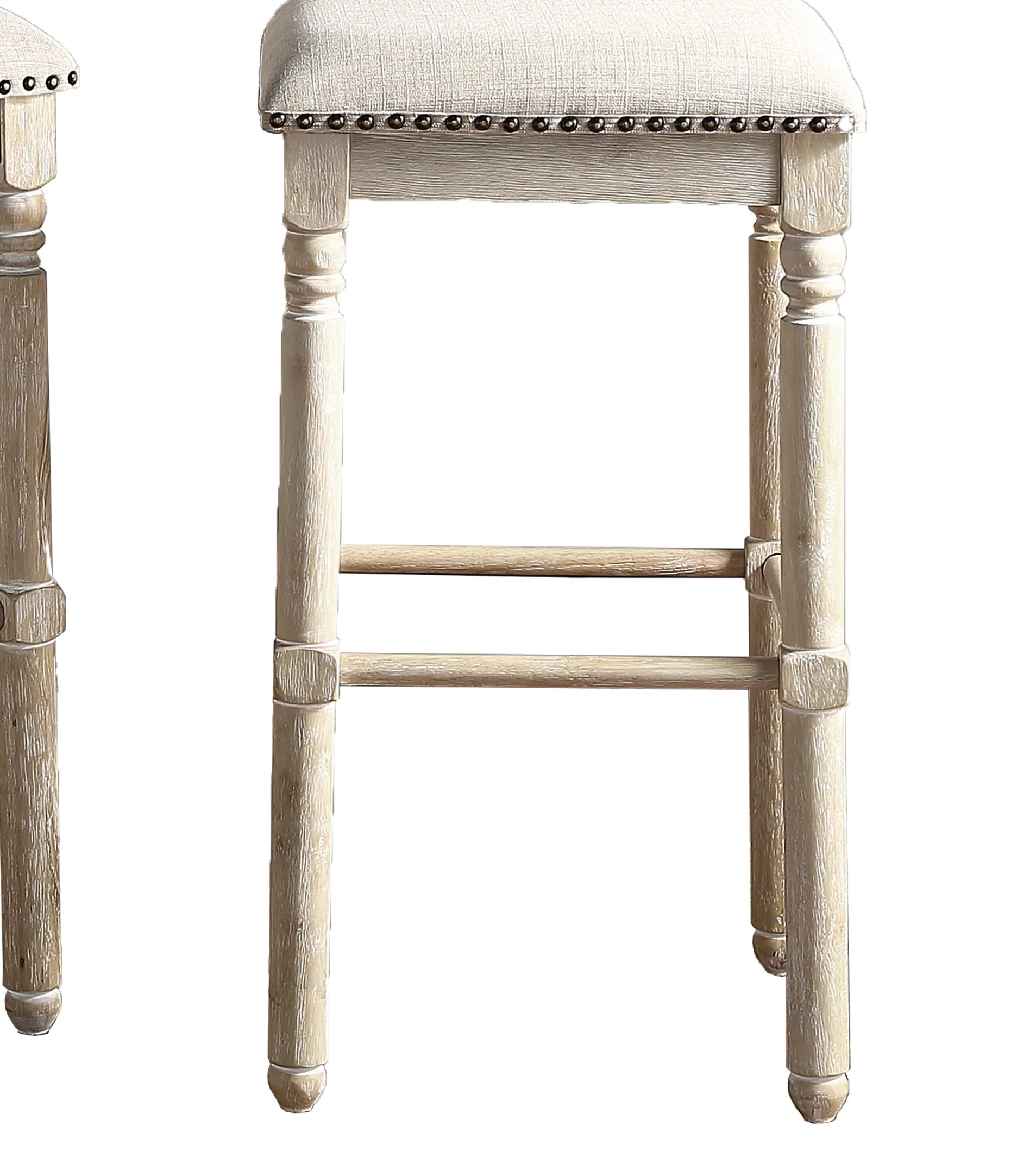 Arnhem Wood Upholstered Counter  Stool, Set of 2 - Image 5