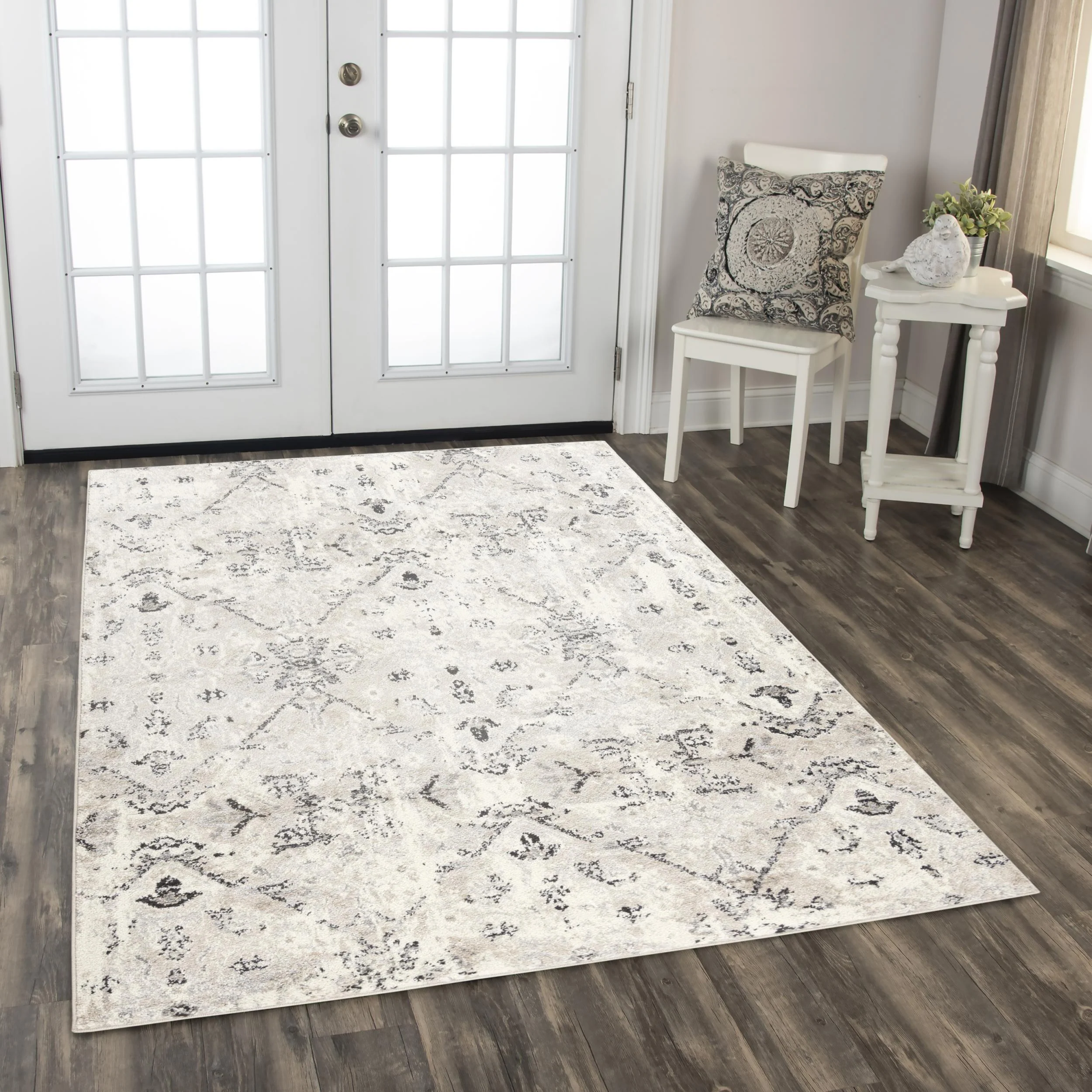 Ashbourne Power Loomed Geometric Area Rug - Image 2