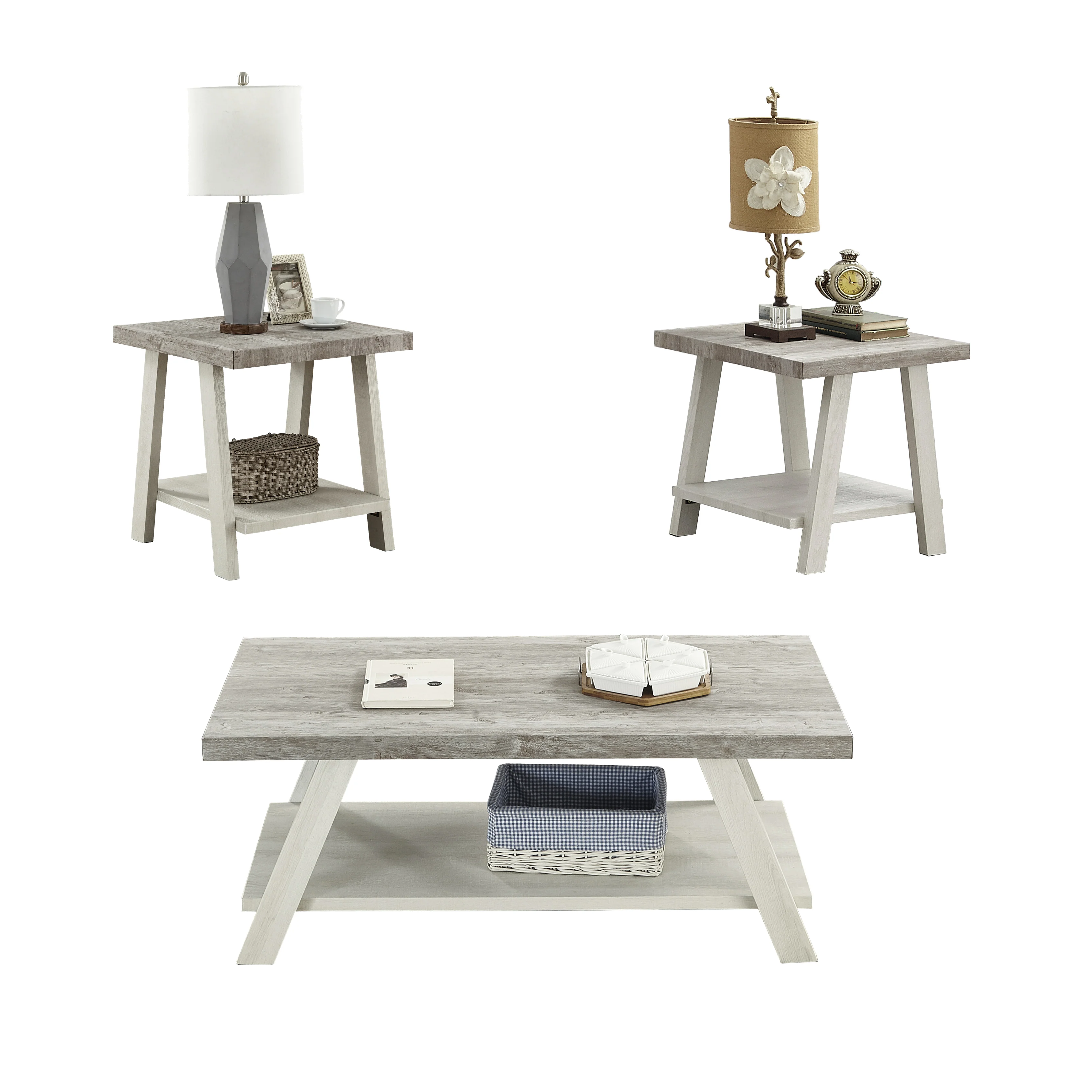 Athens Contemporary 3-Piece Table Set - Image 13