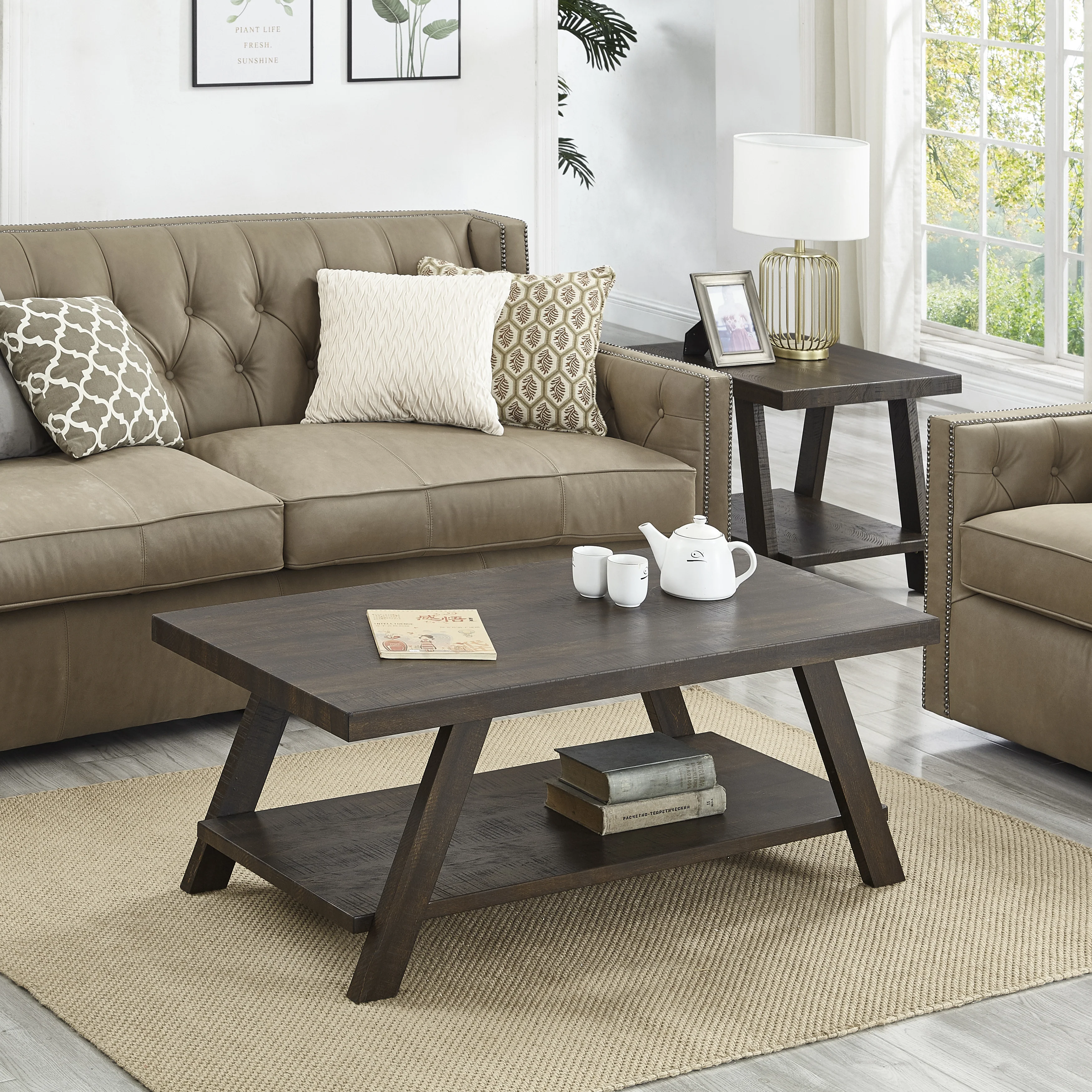Athens Contemporary 3-Piece Table Set - Image 5