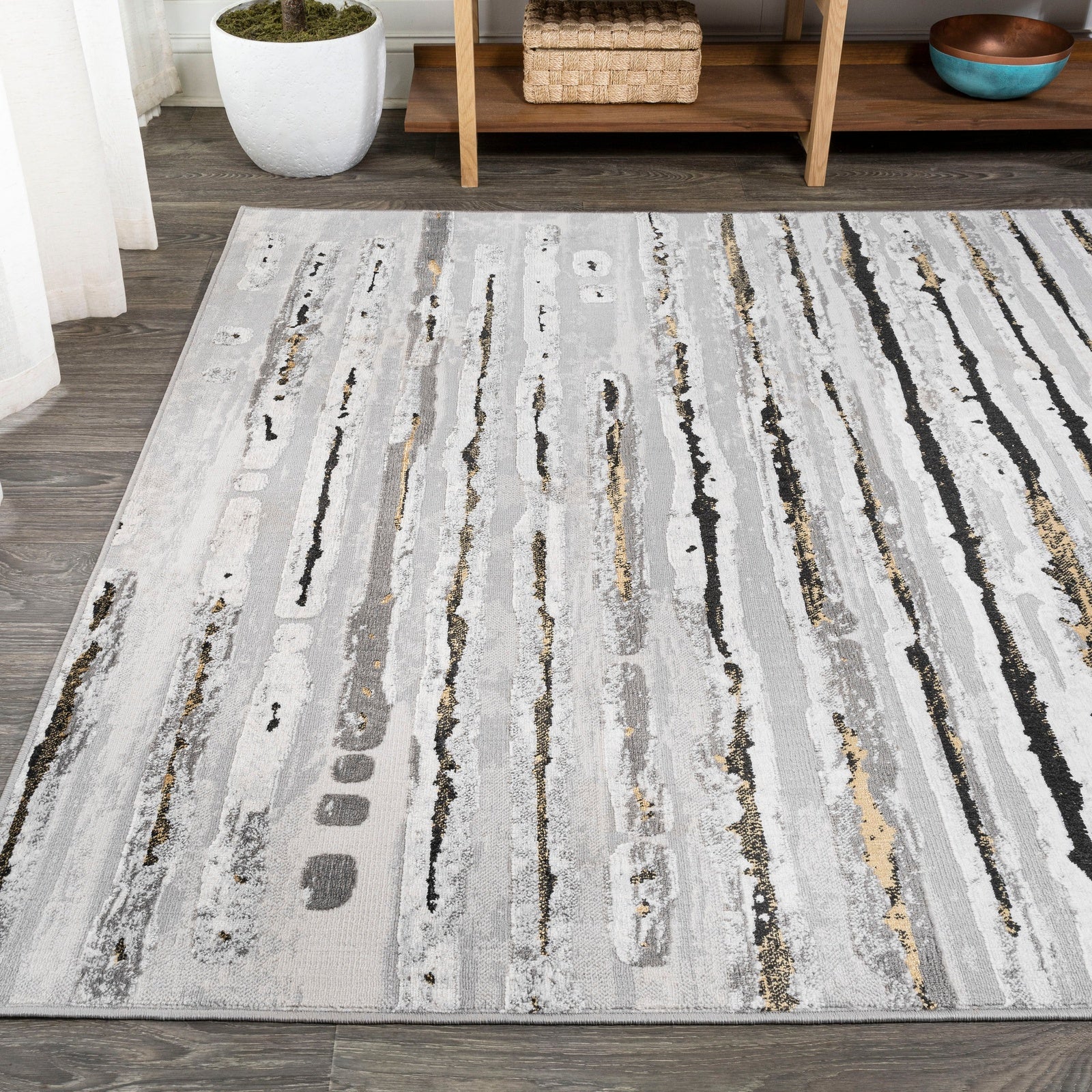 Batten Modern Stripe Area Rug - Image 3