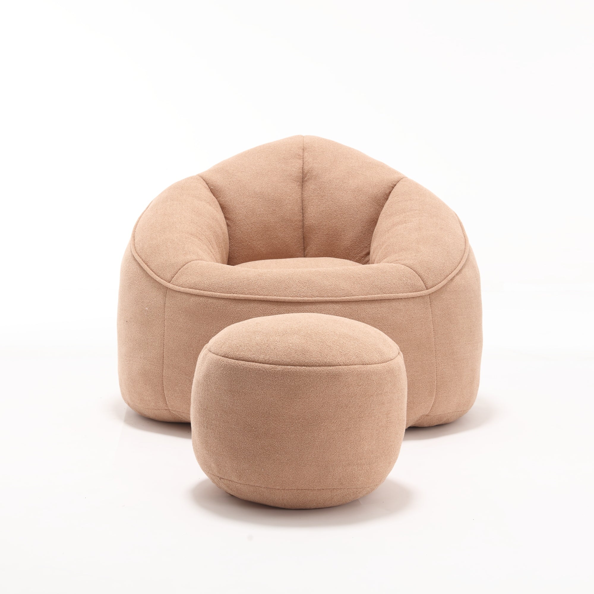 Bean Bag Sofa Chair with High-Pressure Foam and Footrest - Image 100