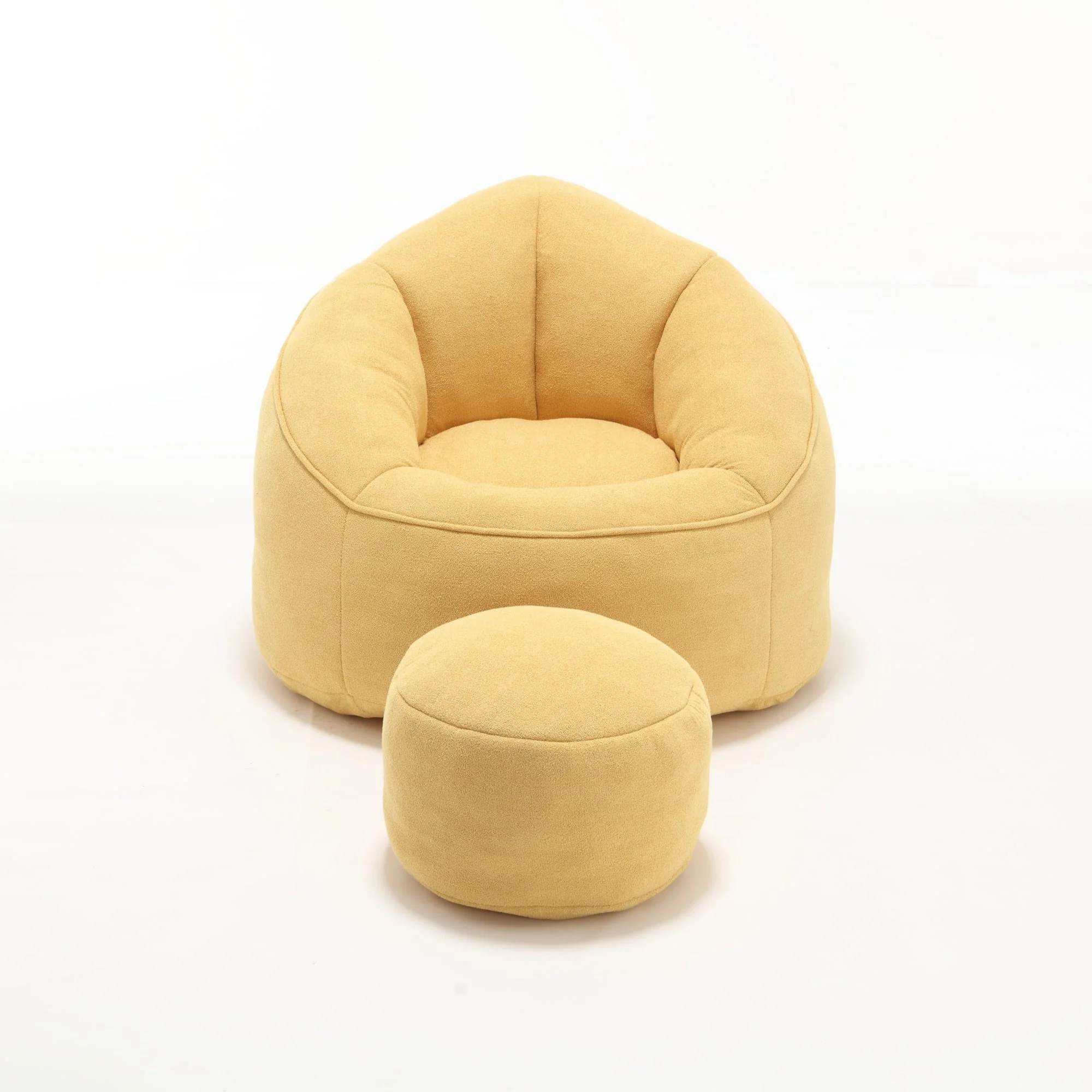 Bean Bag Sofa Chair with High-Pressure Foam and Footrest - Image 120