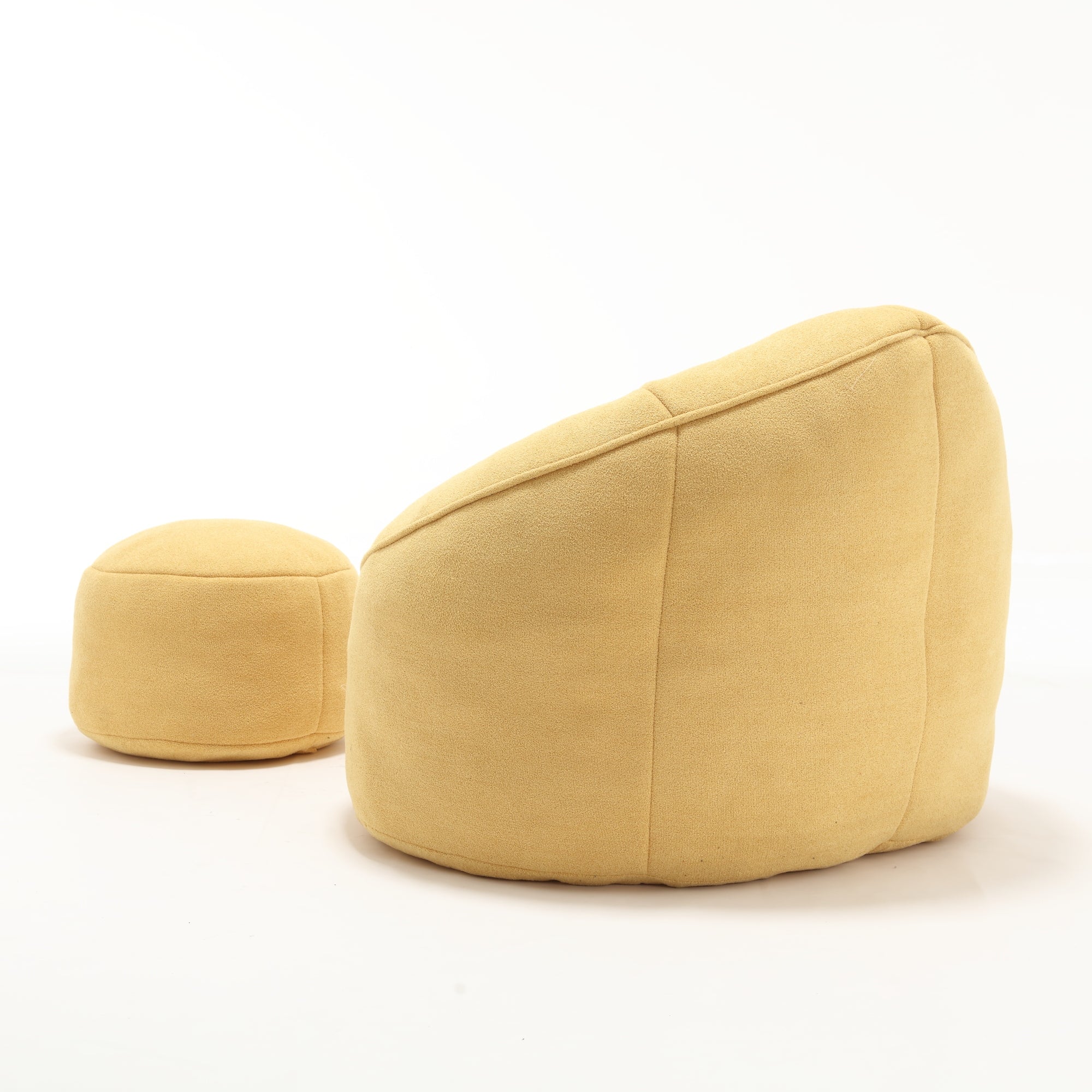 Bean Bag Sofa Chair with High-Pressure Foam and Footrest - Image 122