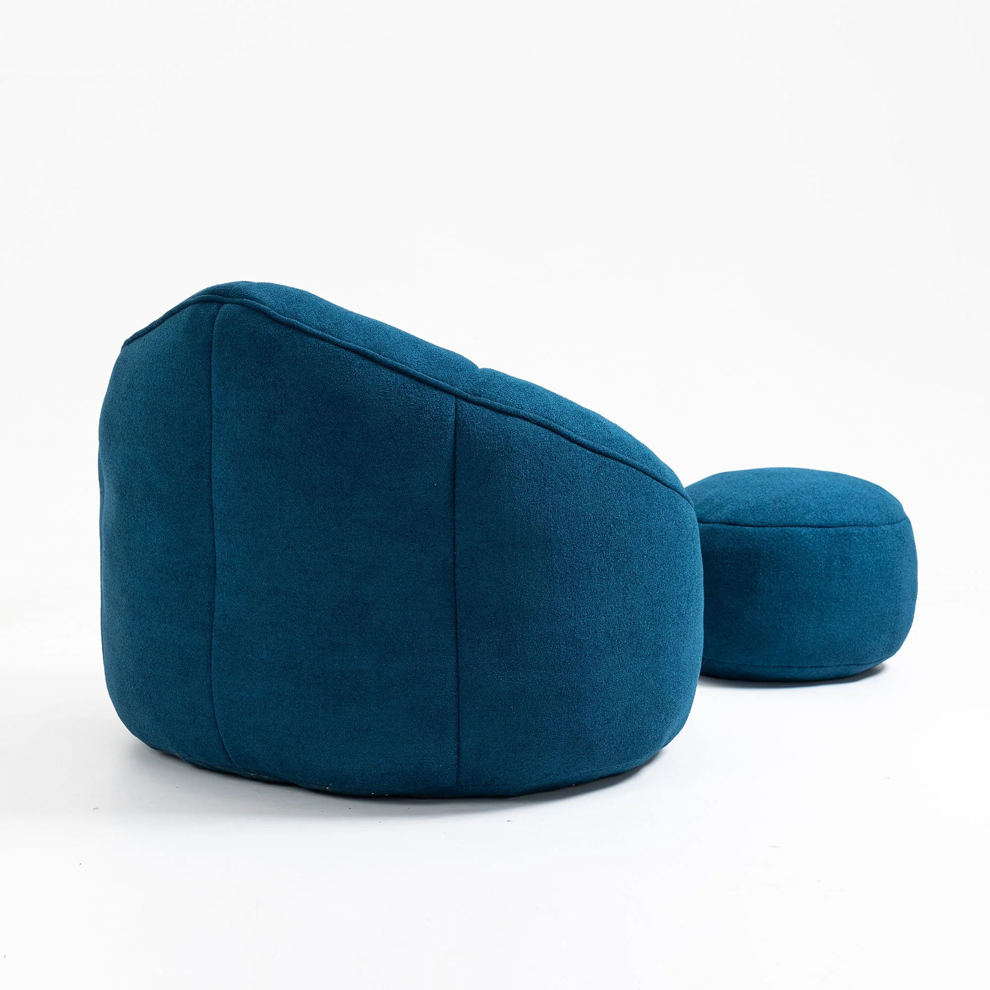 Bean Bag Sofa Chair with High-Pressure Foam and Footrest - Image 141