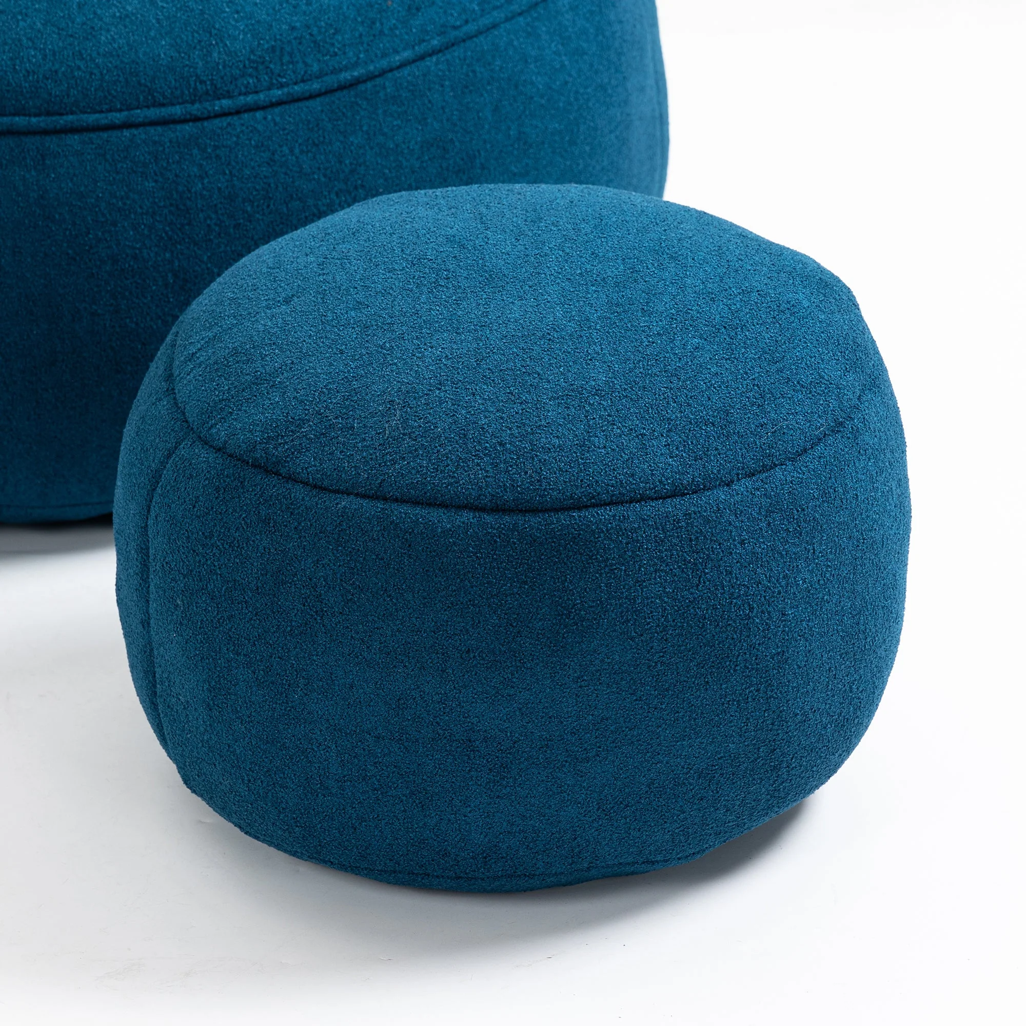 Bean Bag Sofa Chair with High-Pressure Foam and Footrest - Image 146