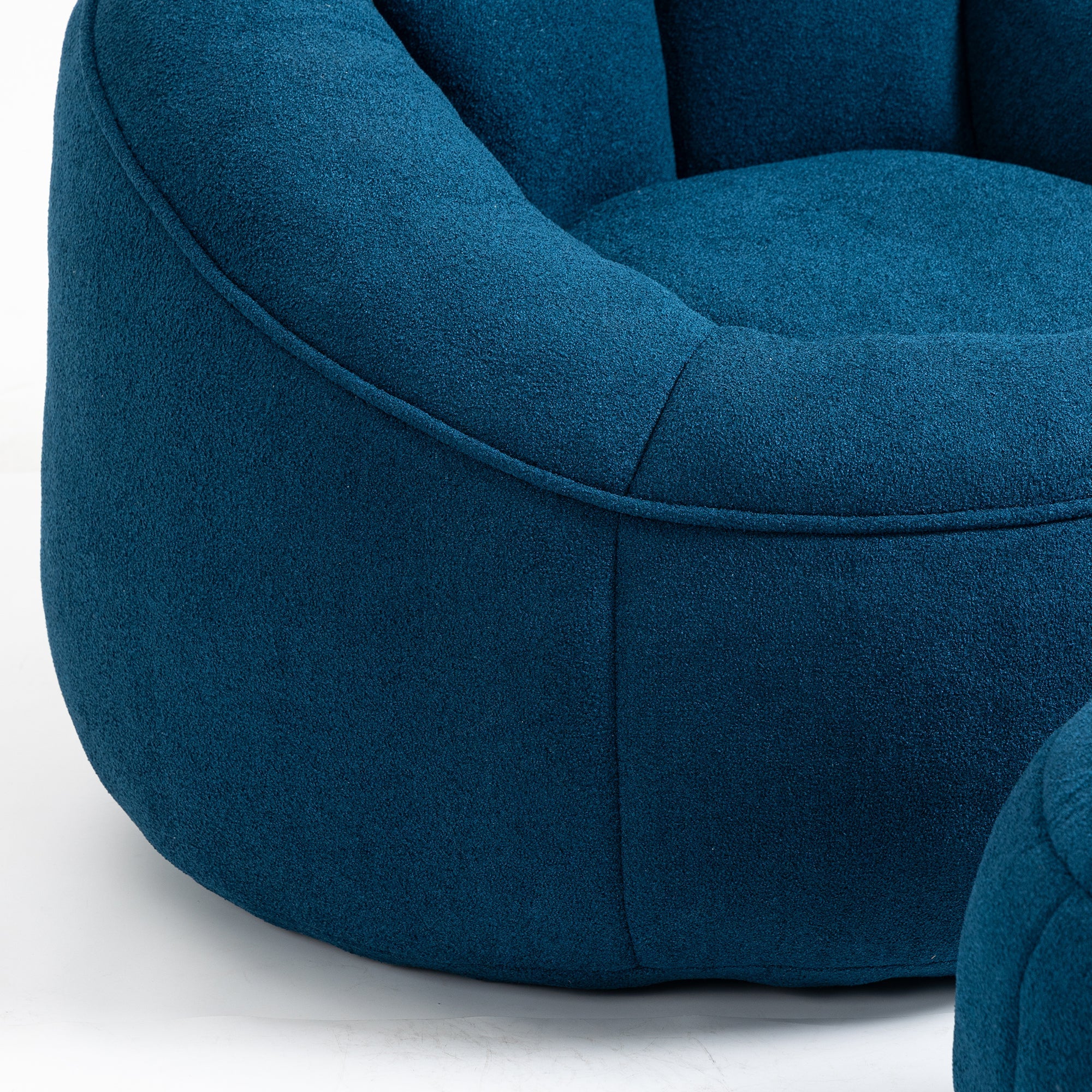 Bean Bag Sofa Chair with High-Pressure Foam and Footrest - Image 147