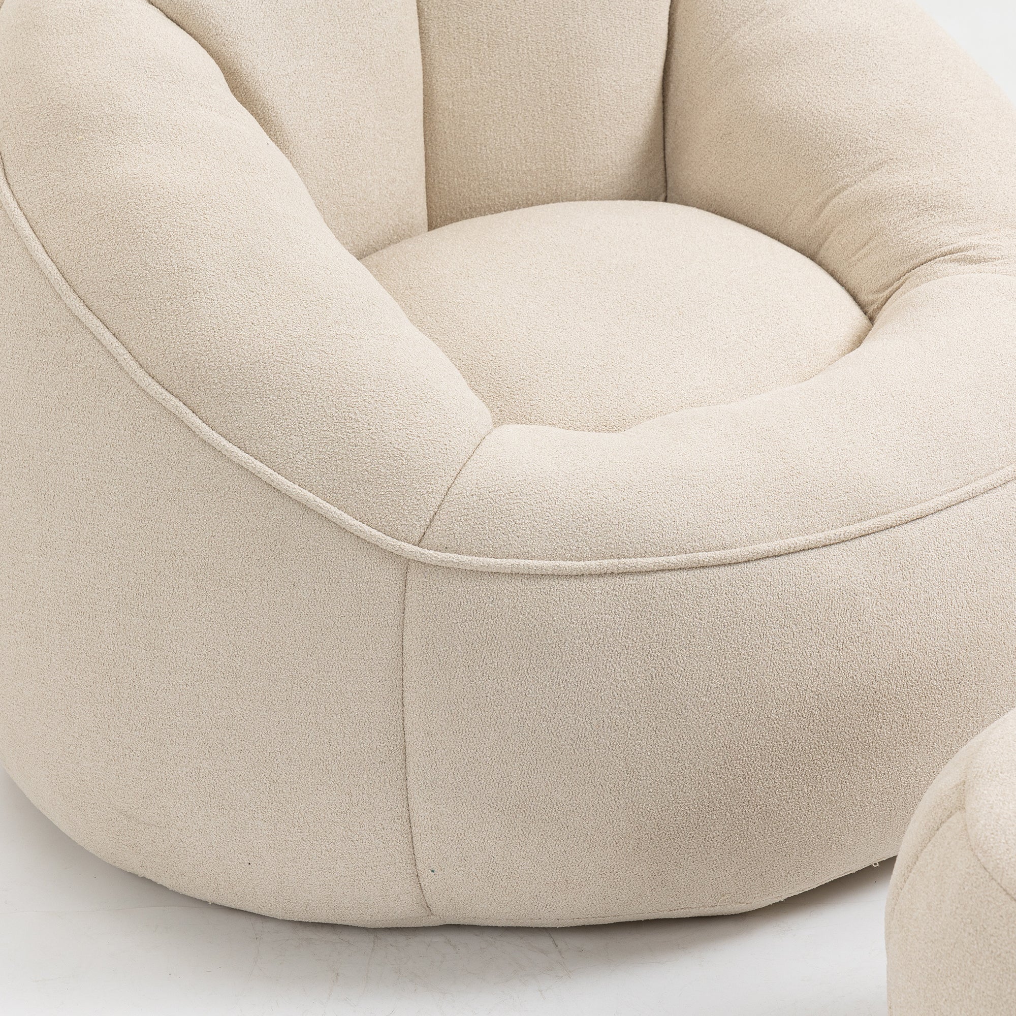 Bean Bag Sofa Chair with High-Pressure Foam and Footrest - Image 15
