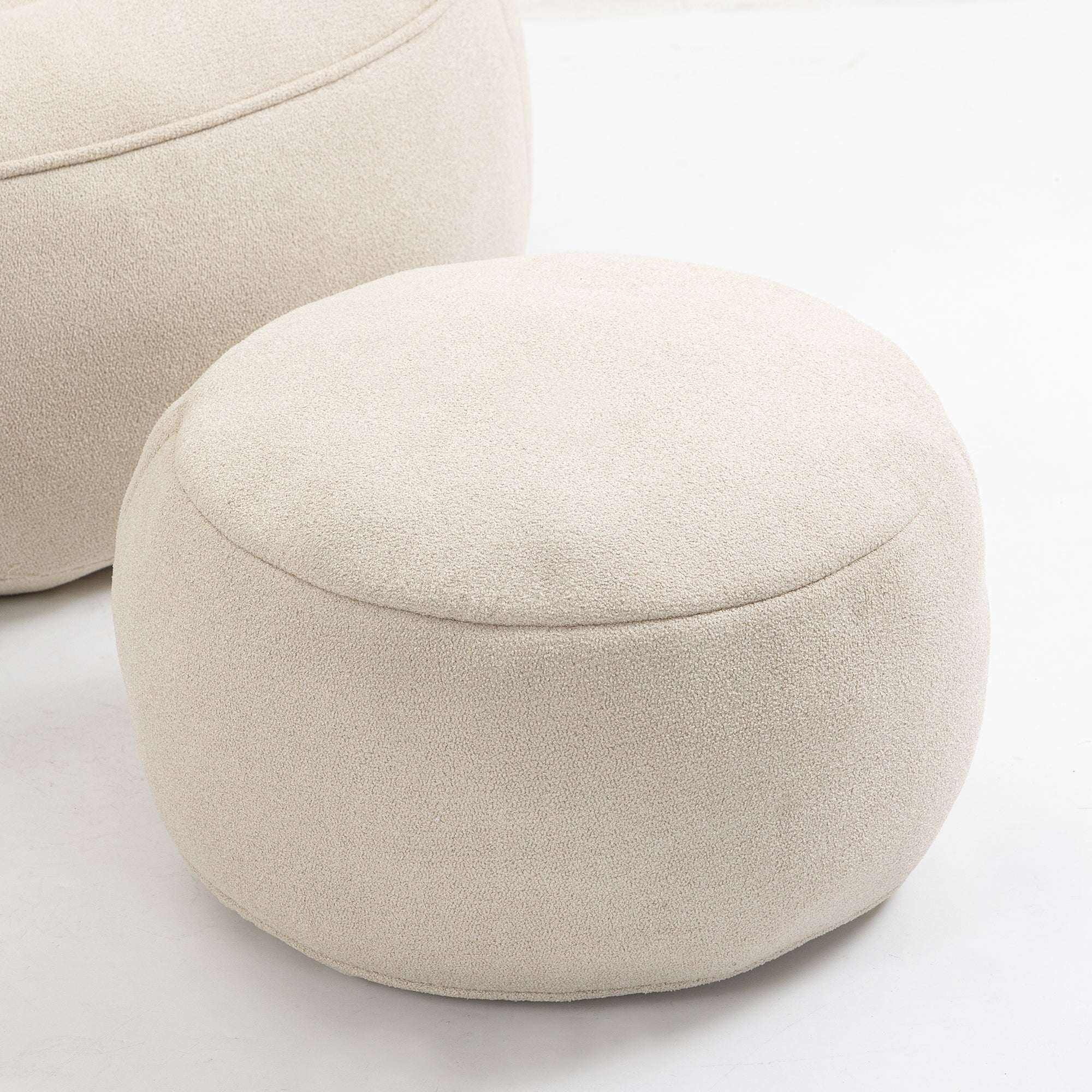 Bean Bag Sofa Chair with High-Pressure Foam and Footrest - Image 19