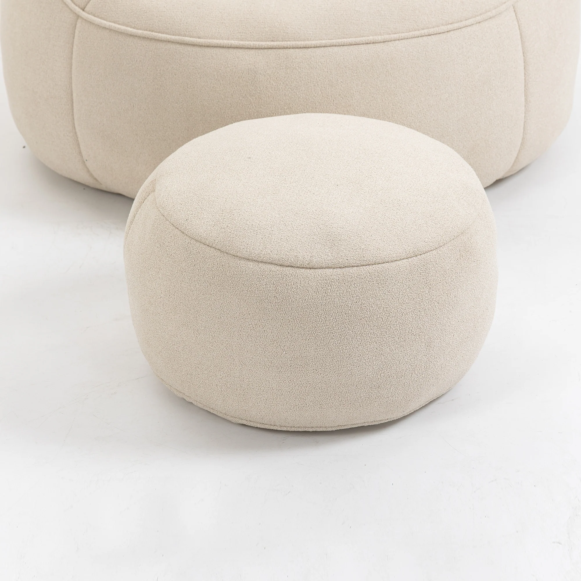 Bean Bag Sofa Chair with High-Pressure Foam and Footrest - Image 23