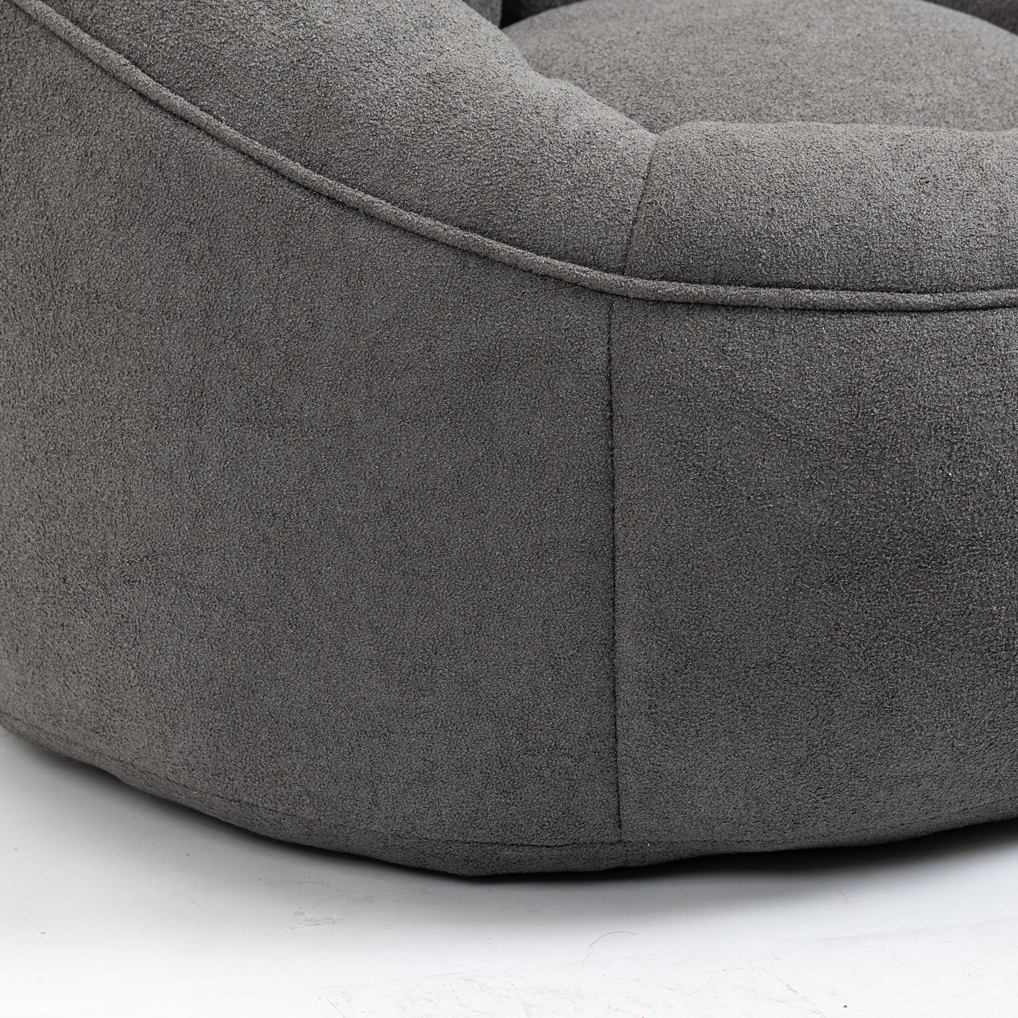 Bean Bag Sofa Chair with High-Pressure Foam and Footrest - Image 43